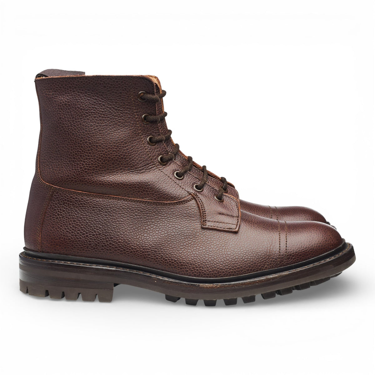 'Grassmere' Brown Grain Leather Boots UK 9