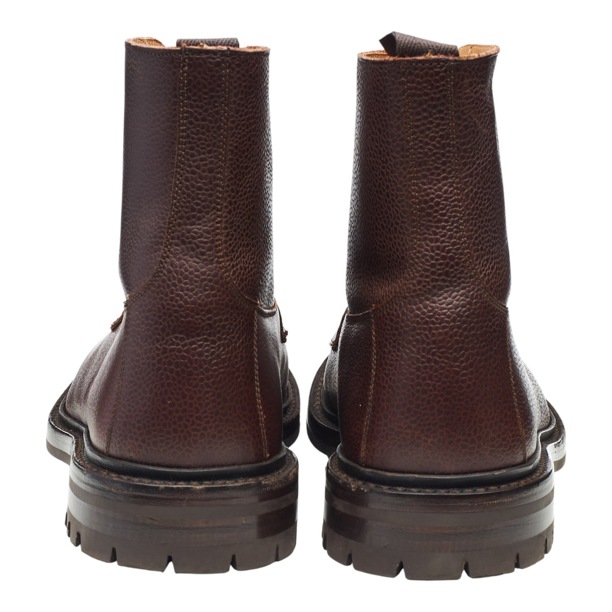 'Grassmere' Brown Grain Leather Boots UK 9