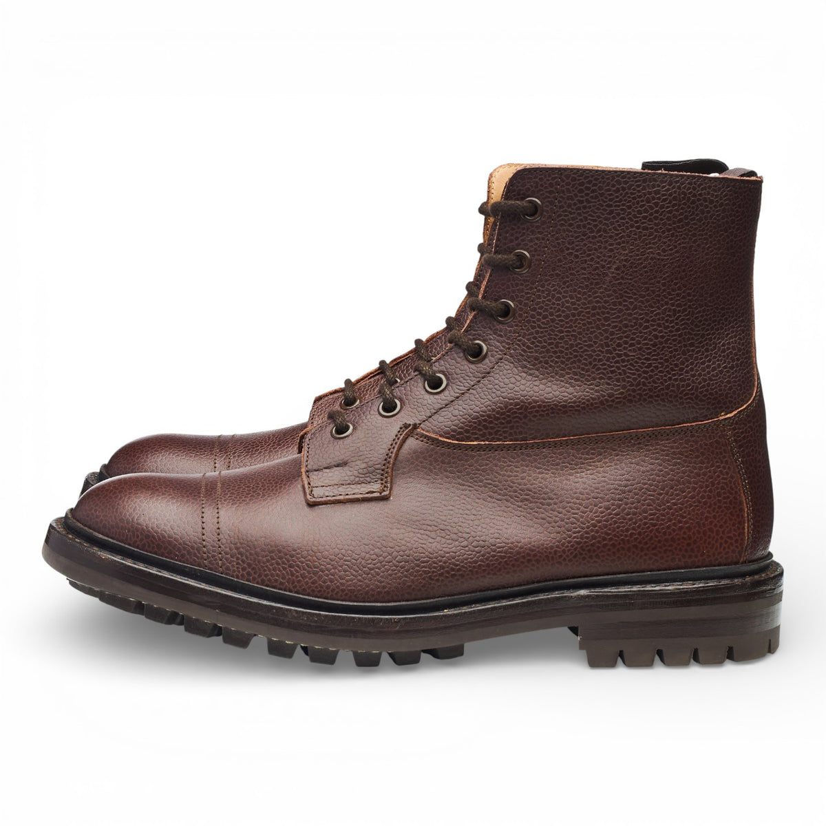 'Grassmere' Brown Grain Leather Boots UK 9