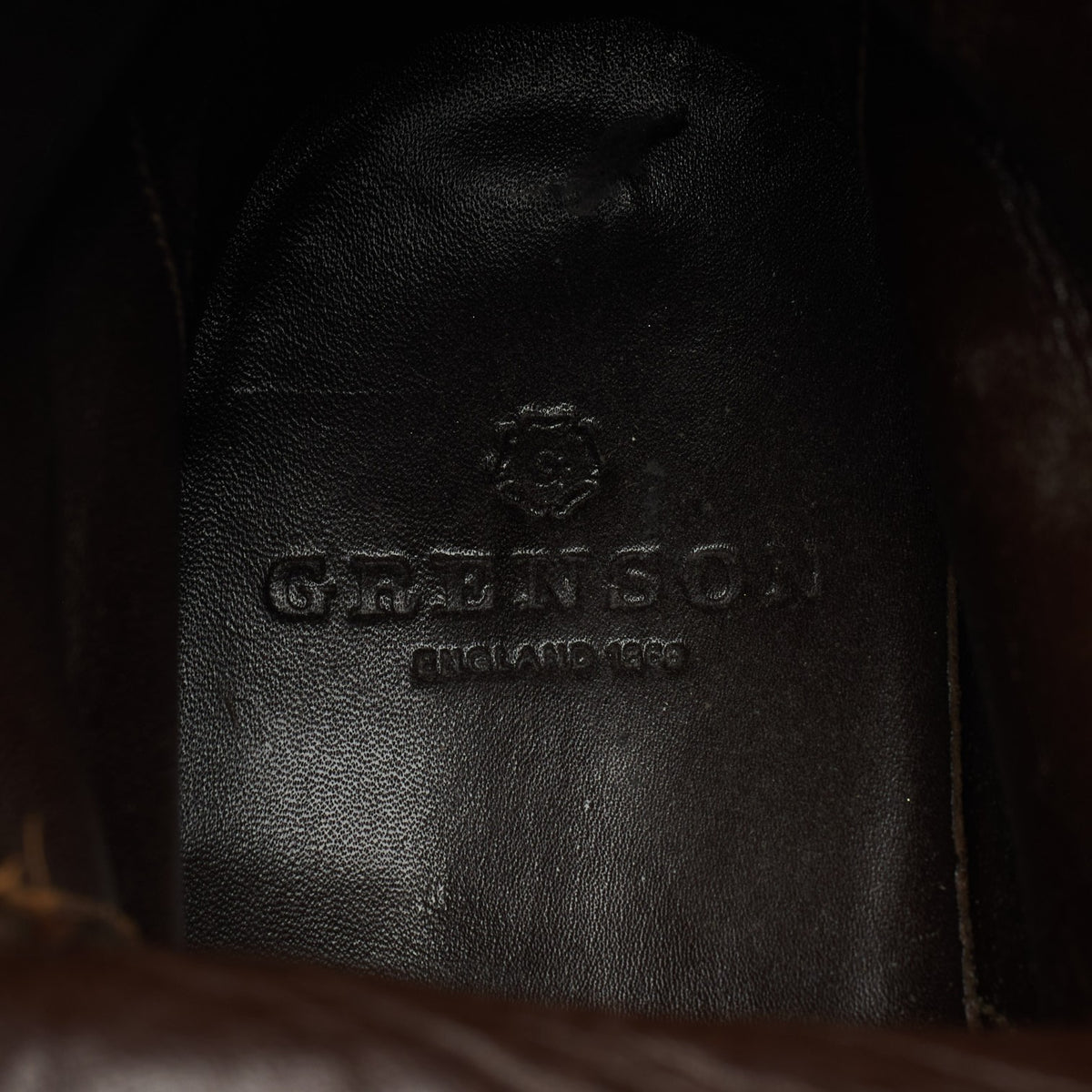 '6538' Dark Brown Grain Leather Boots UK 8 G