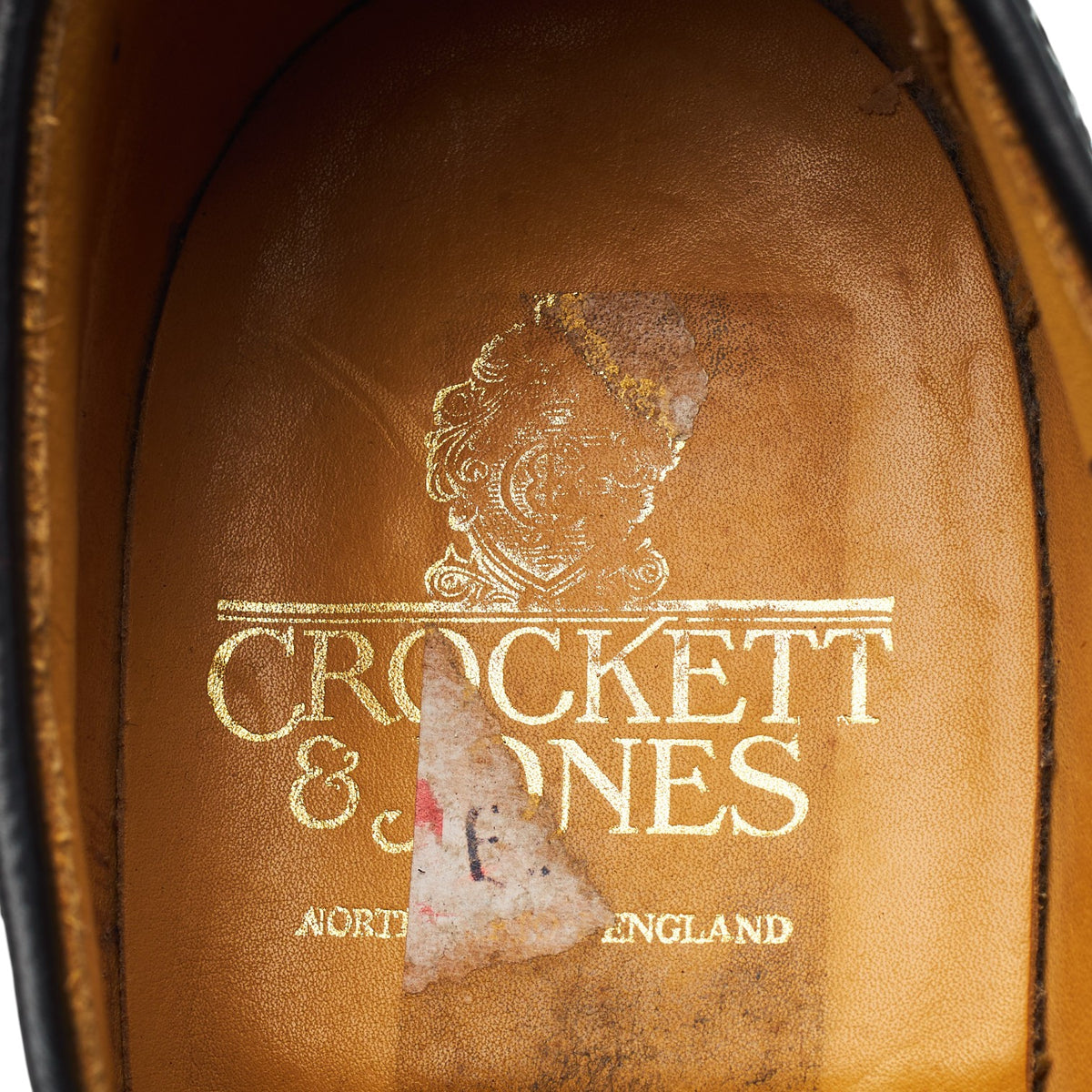 'Pembroke' Black Leather Derby Brogues UK 9 E