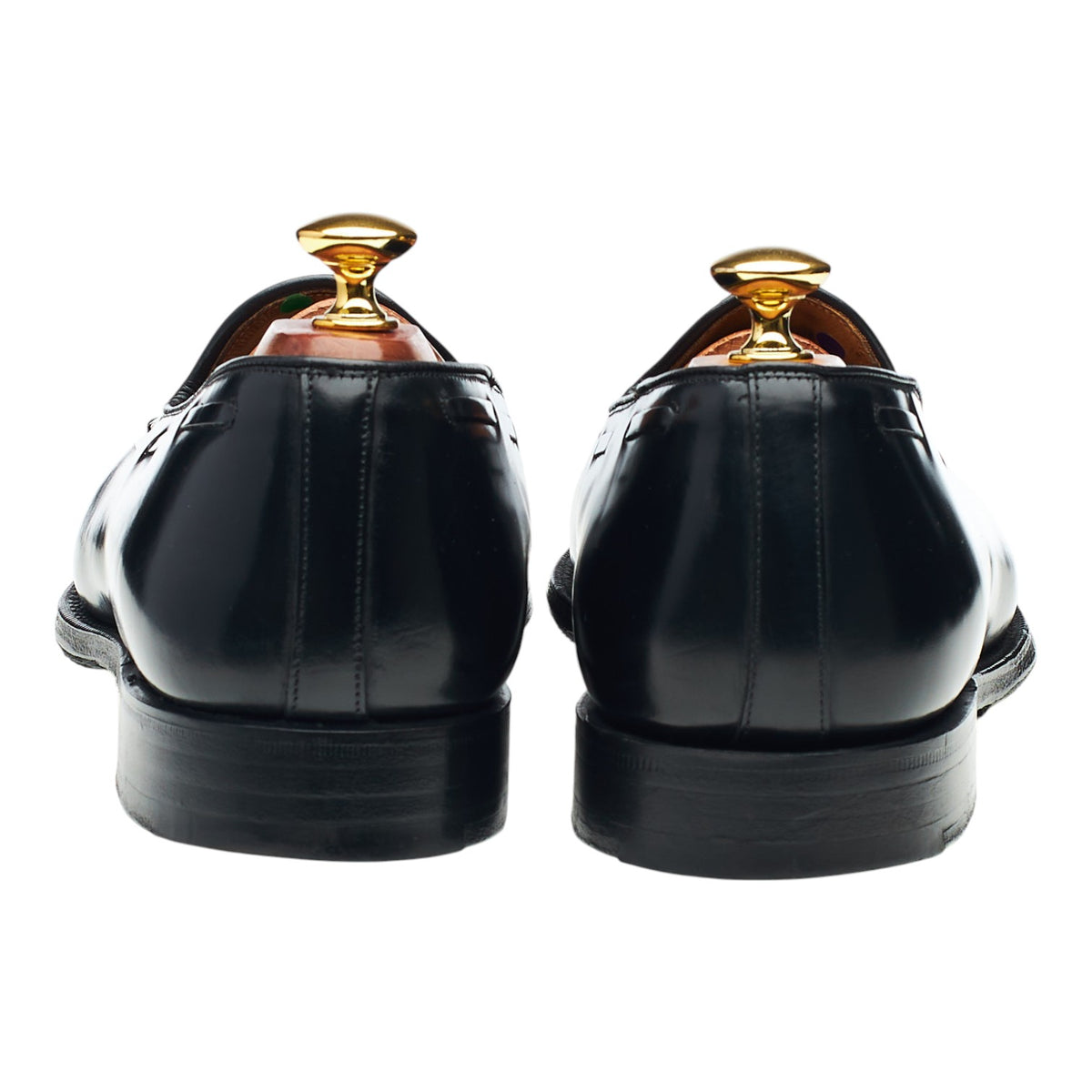 'Keats ll' Black Leather Tassel Loafers UK 9.5 F