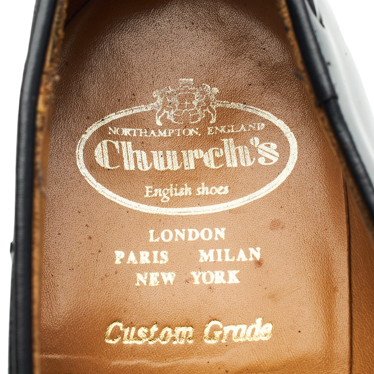 'Keats ll' Black Leather Tassel Loafers UK 9.5 F