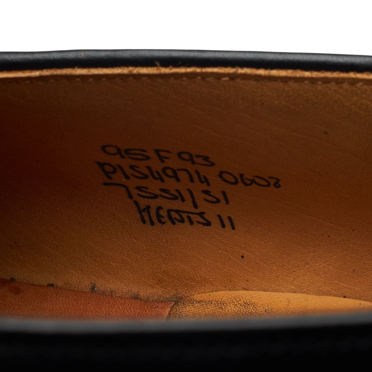 'Keats ll' Black Leather Tassel Loafers UK 9.5 F