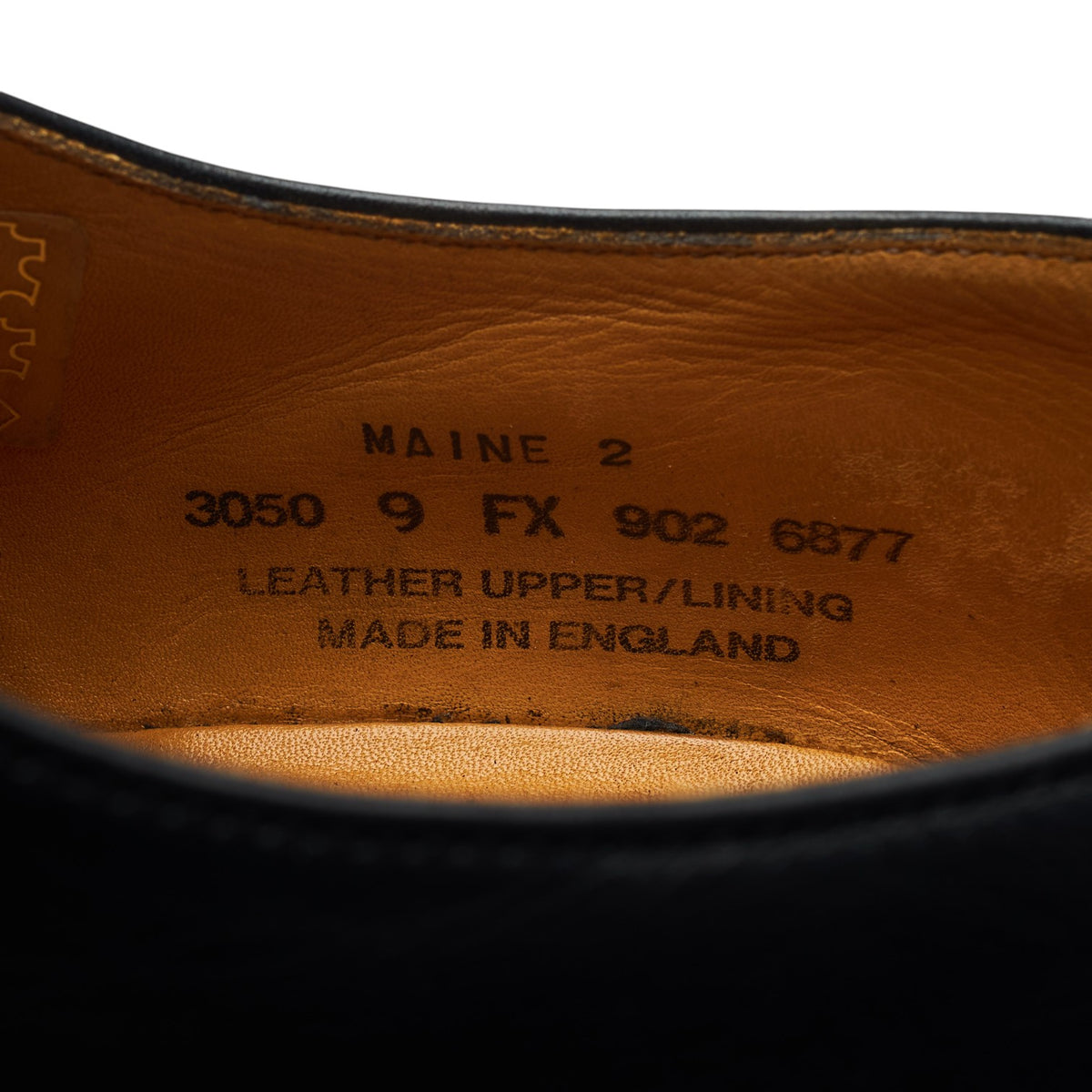 'Maine 2' Black Leather Derby UK 9 FX