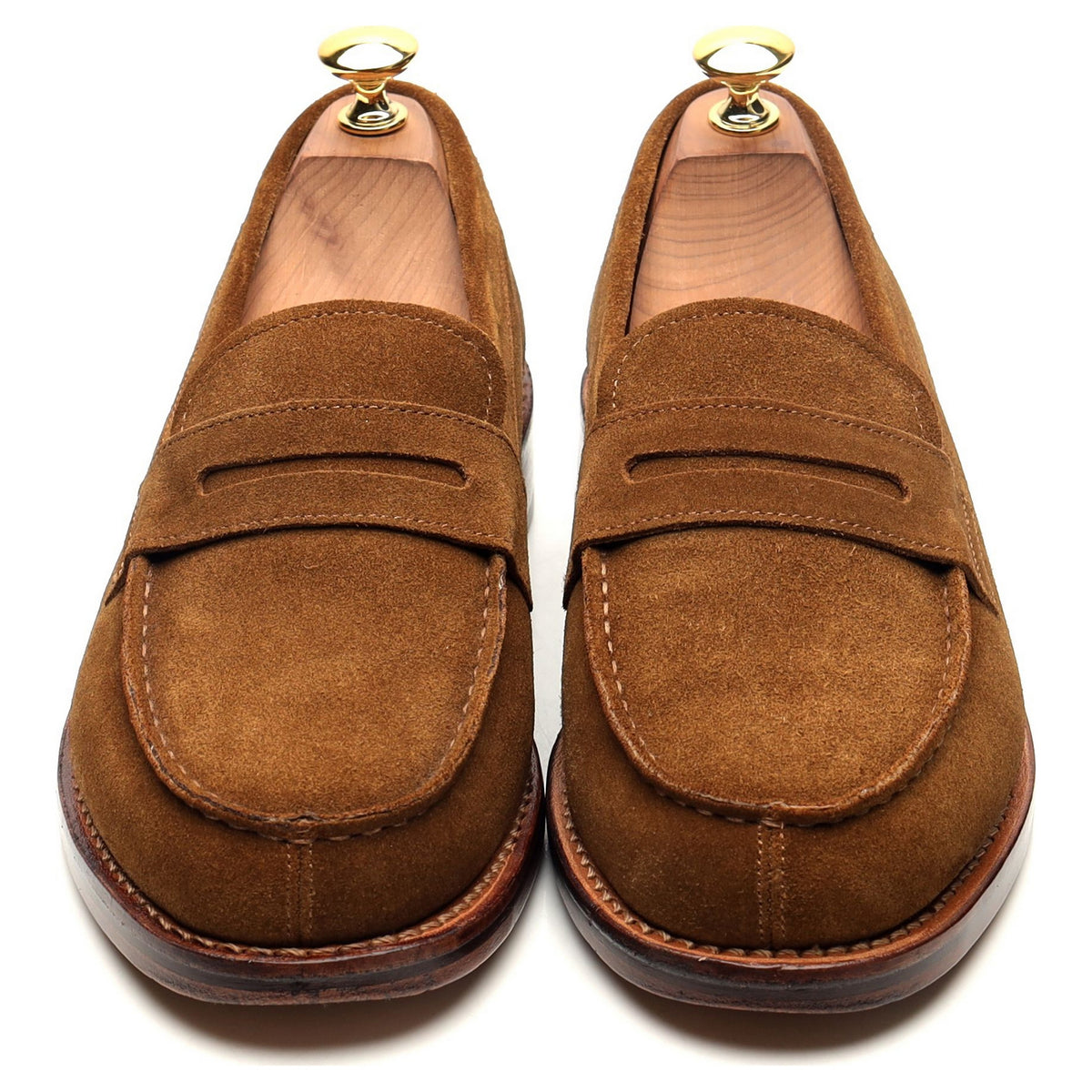 &#39;Peter&#39; Snuff Brown Suede Loafers UK 6.5 E