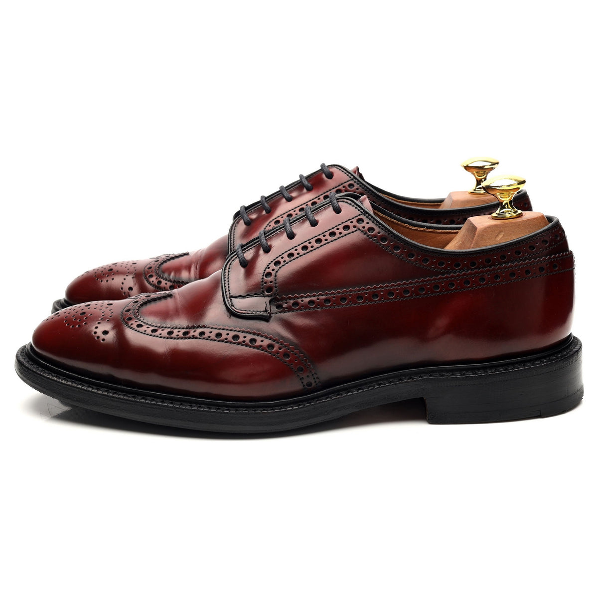 &#39;Grafton&#39; Burgundy Leather Derby Brogues UK 7.5 G