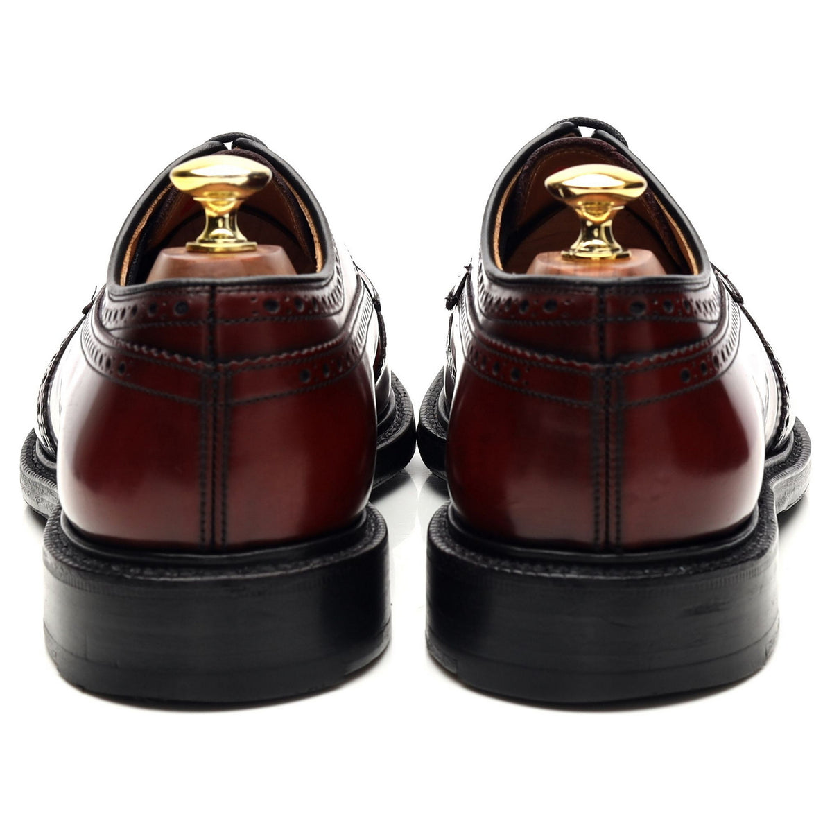 &#39;Grafton&#39; Burgundy Leather Derby Brogues UK 7.5 G