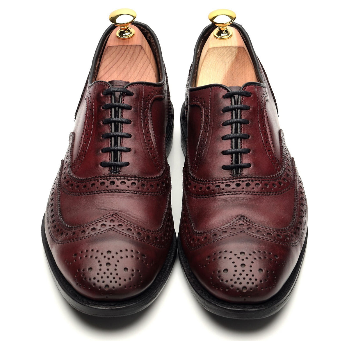 &#39;Jefferson 2.0&#39; Burgundy Leather Oxford Brogue UK 8 US 9 E