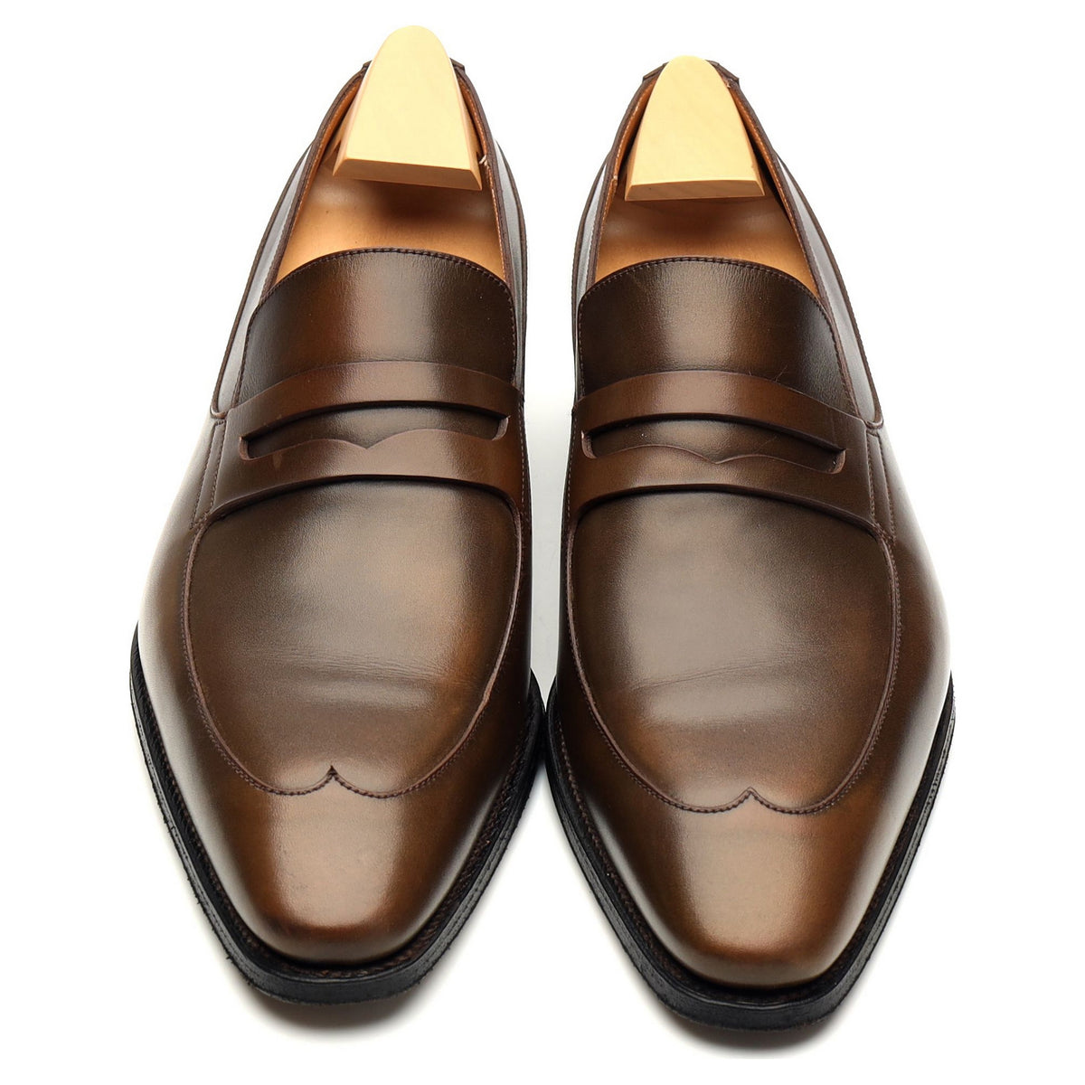 Brown Leather Loafers 8 D UK 8.5