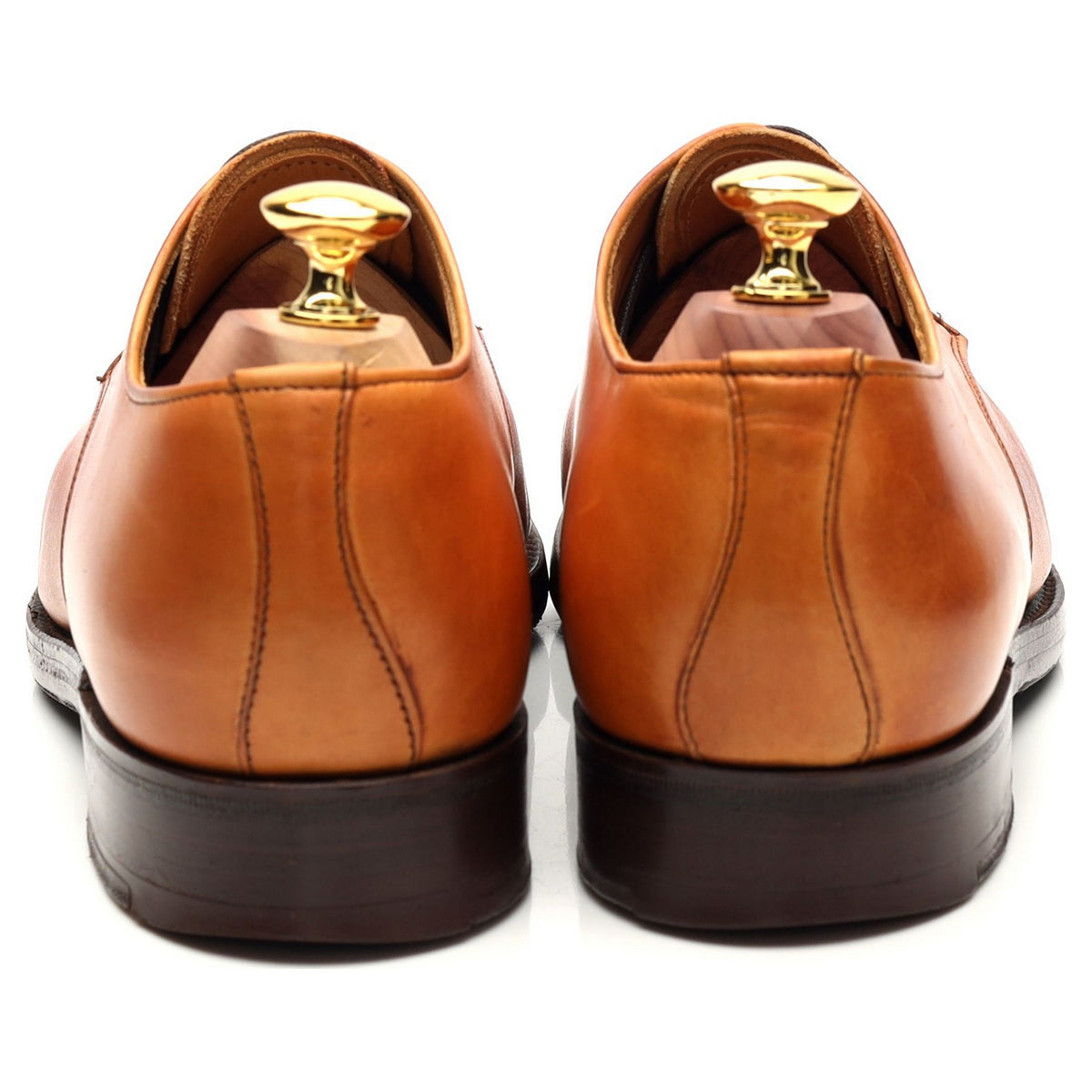 &#39;Harewood&#39; Tan Brown Leather Derby UK 7 FX