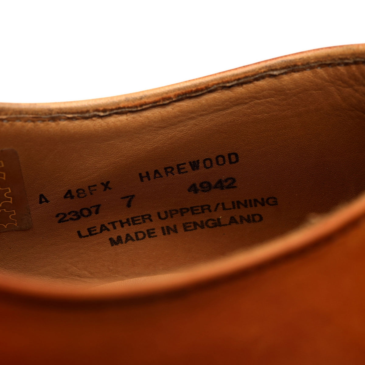 &#39;Harewood&#39; Tan Brown Leather Derby UK 7 FX