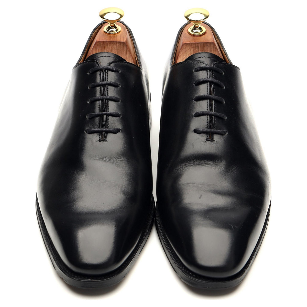 &#39;101540&#39; Black Leather Wholecut Oxford UK 8 E