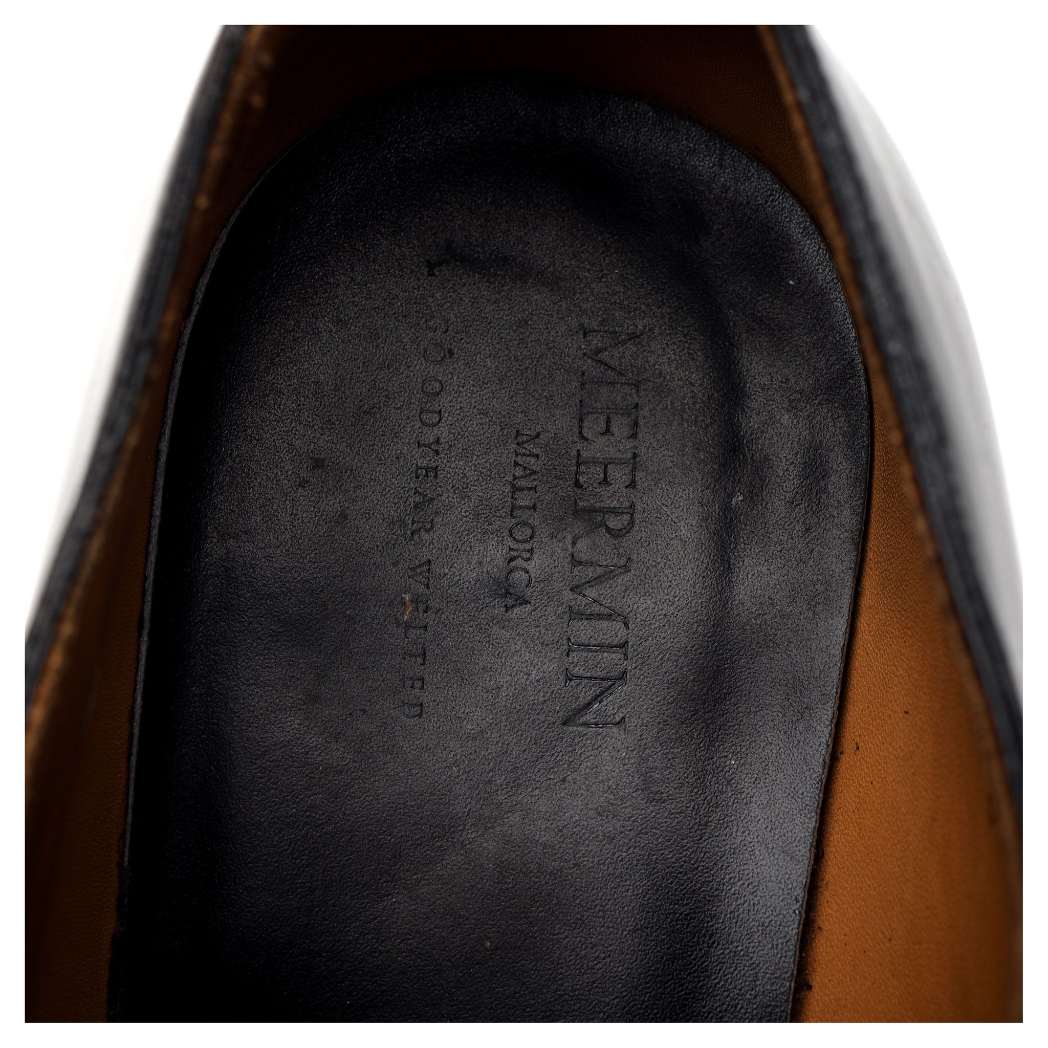 101540' Black Leather Wholecut Oxford UK E Abbot's Shoes