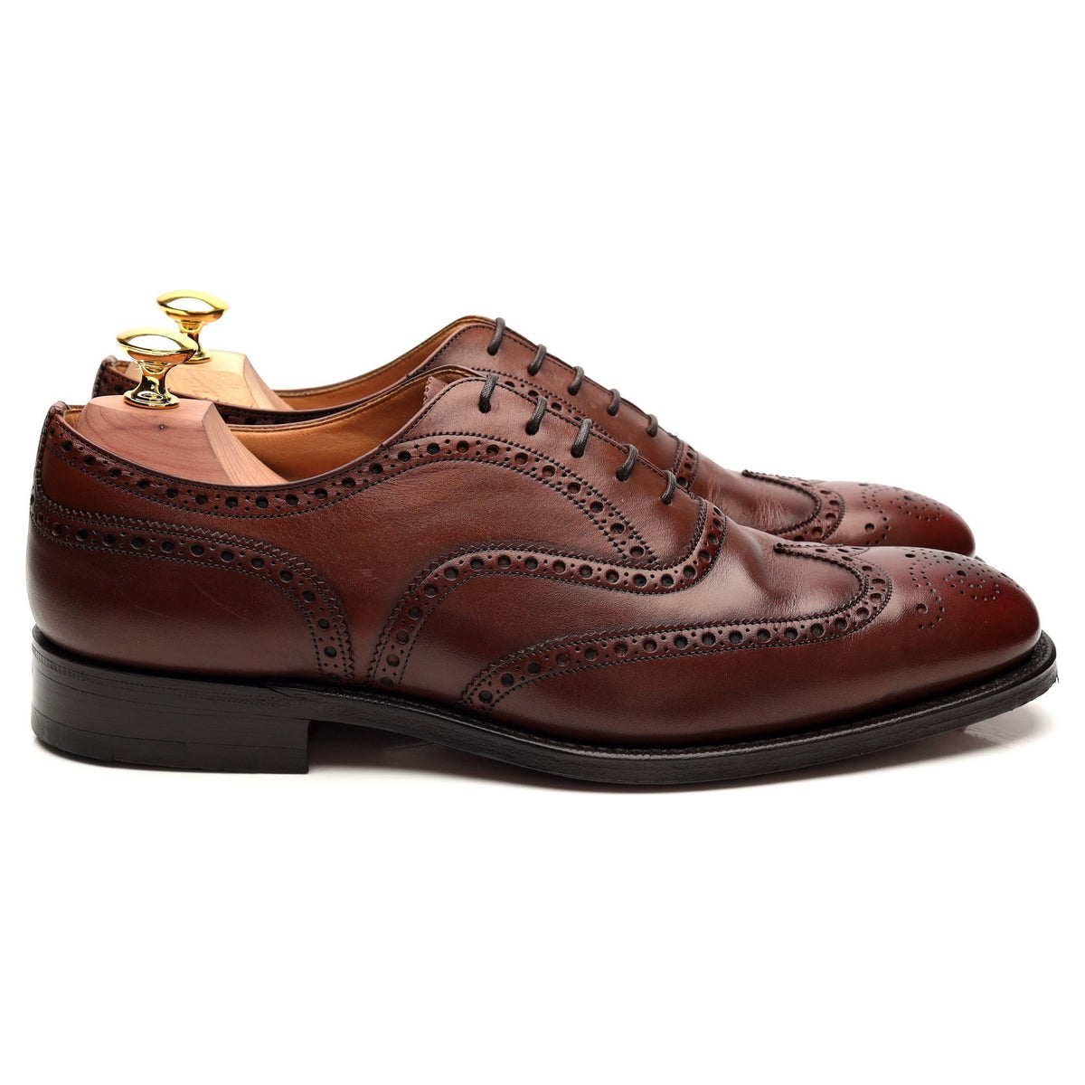 &#39;Chetwynd&#39; Brown Leather Oxford Brogues UK 7.5 F