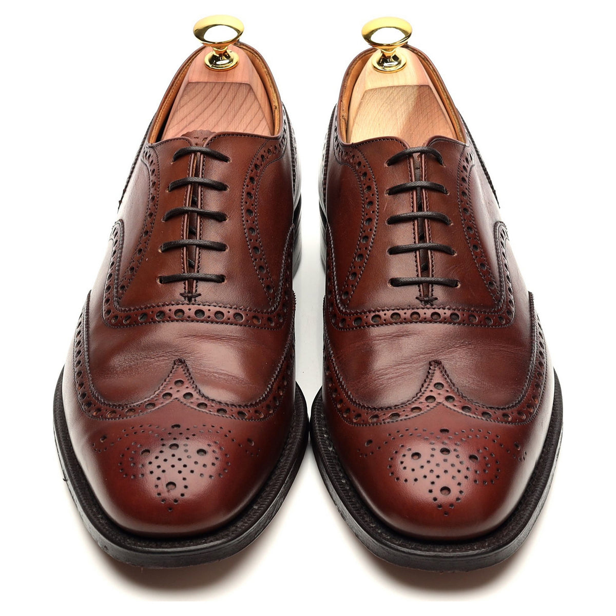 &#39;Chetwynd&#39; Brown Leather Oxford Brogues UK 7.5 F