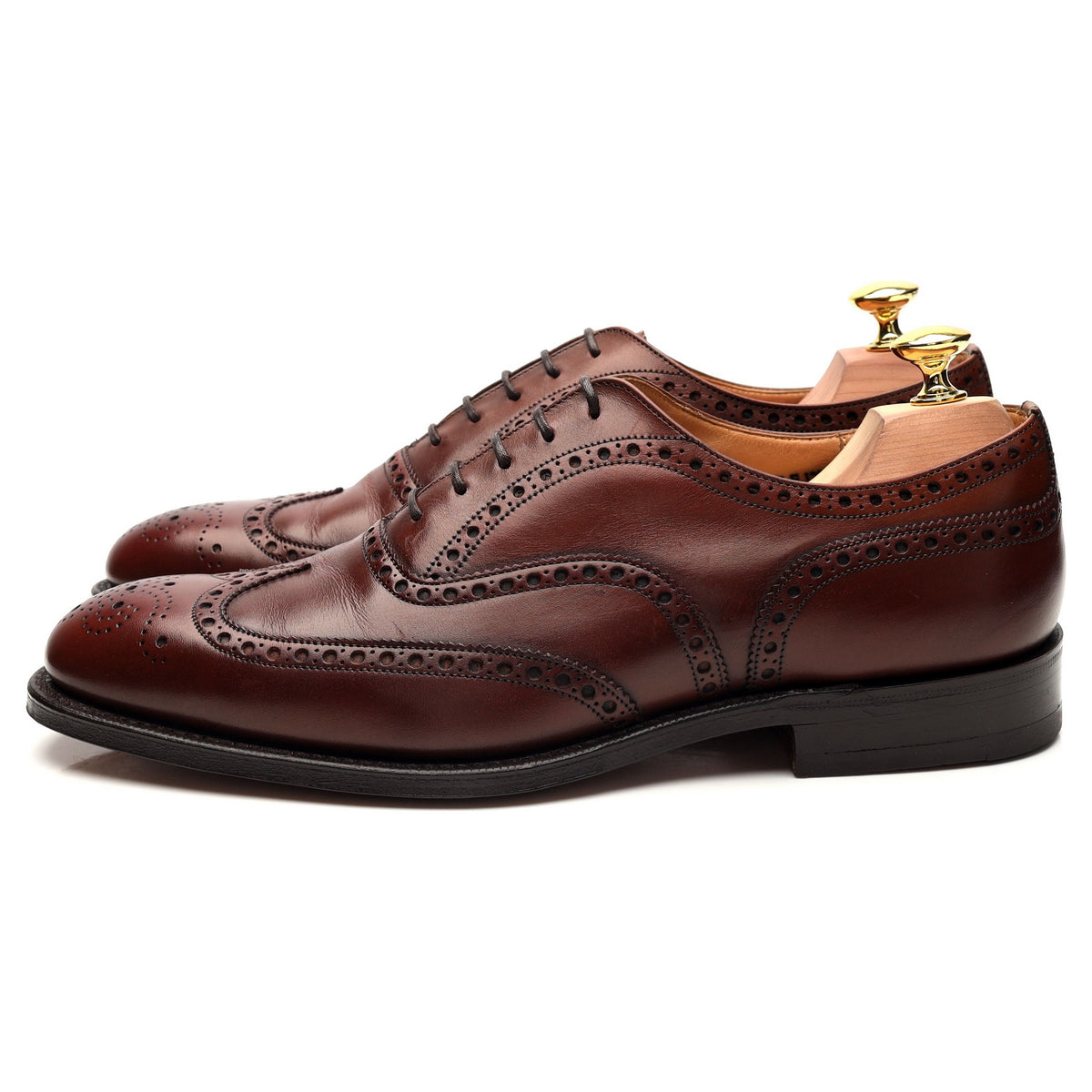 &#39;Chetwynd&#39; Brown Leather Oxford Brogues UK 7.5 F