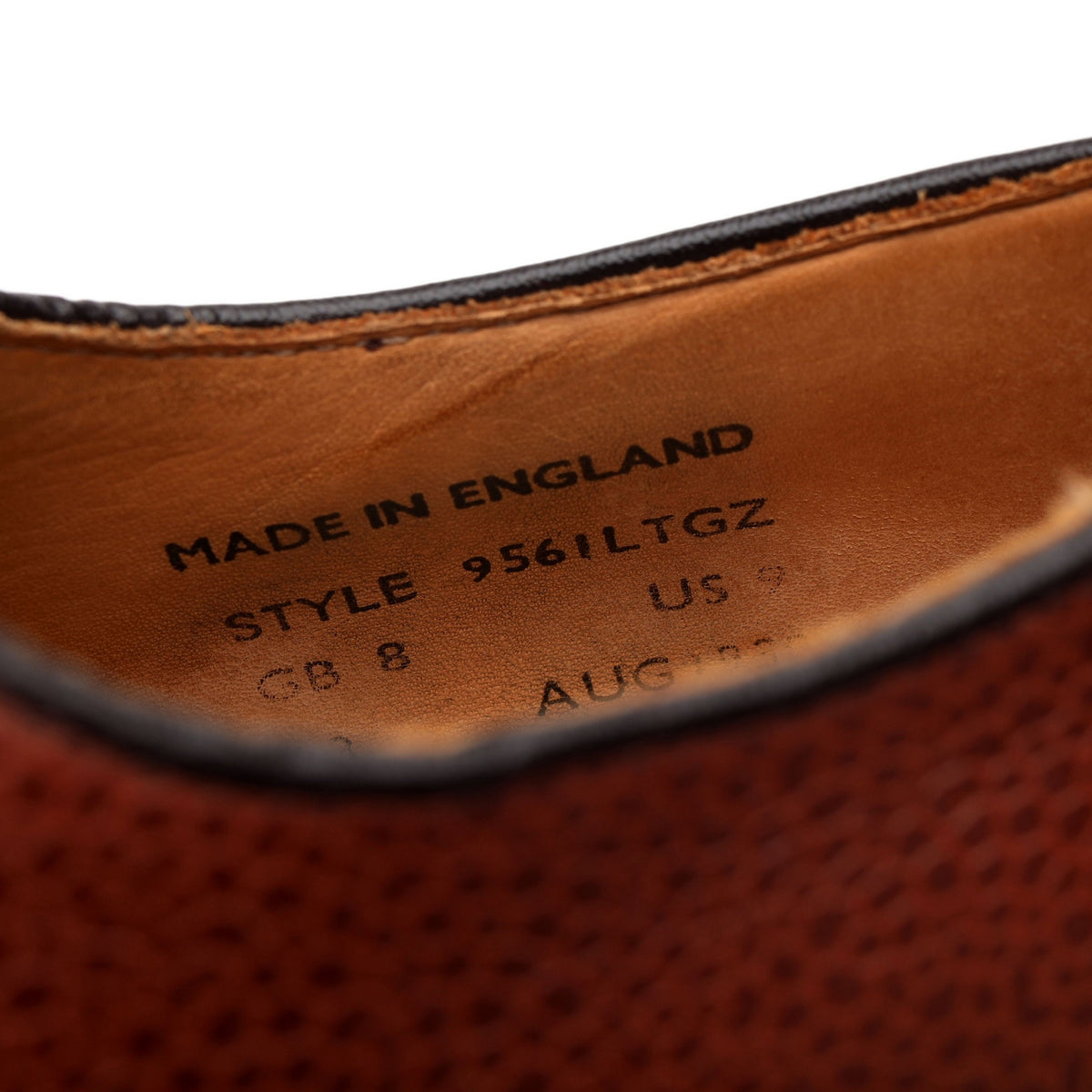 Mark McNairy Tan Brown Grain Leather Derby UK 8