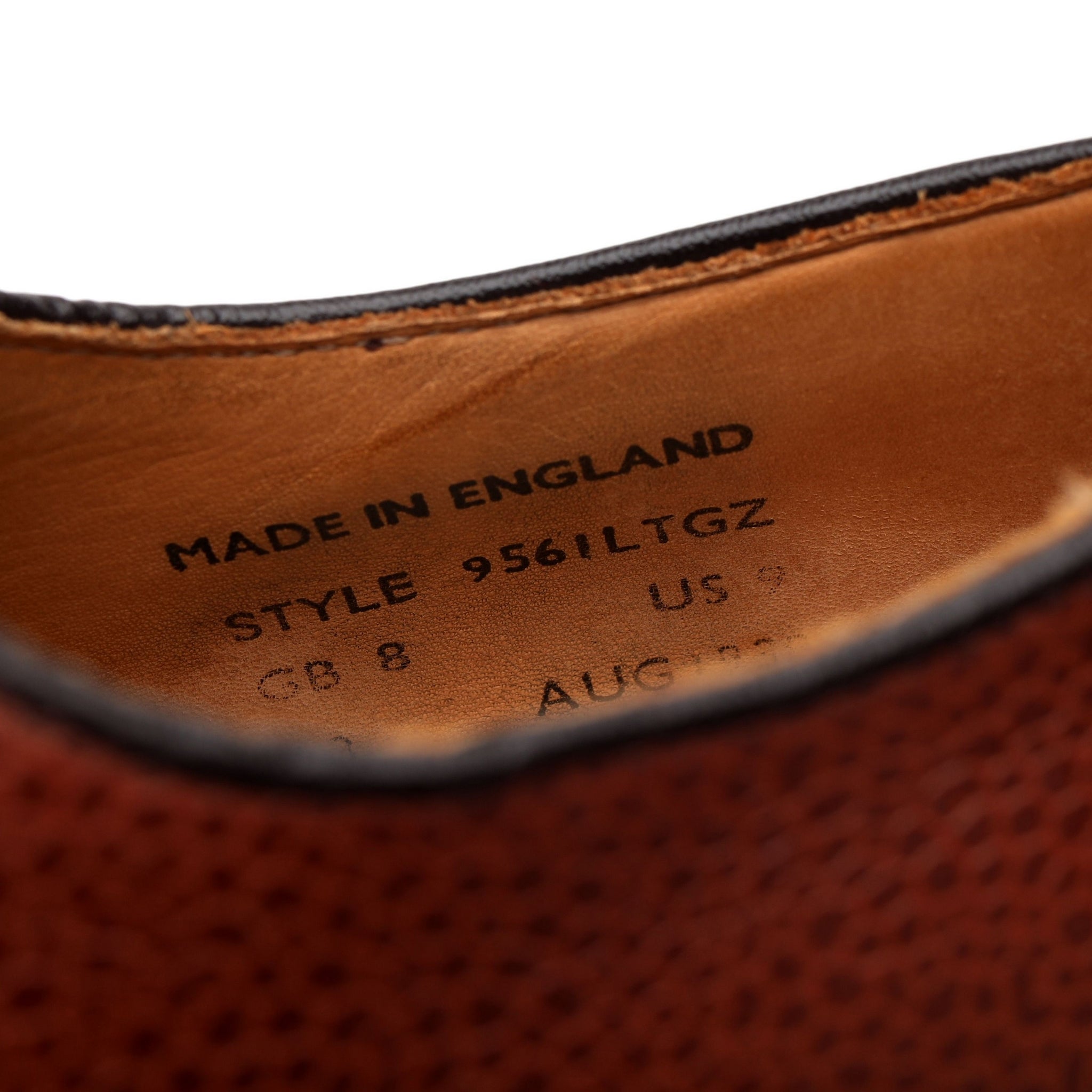 Mark McNairy Tan Brown Grain Leather Derby UK 8 - Abbot's Shoes