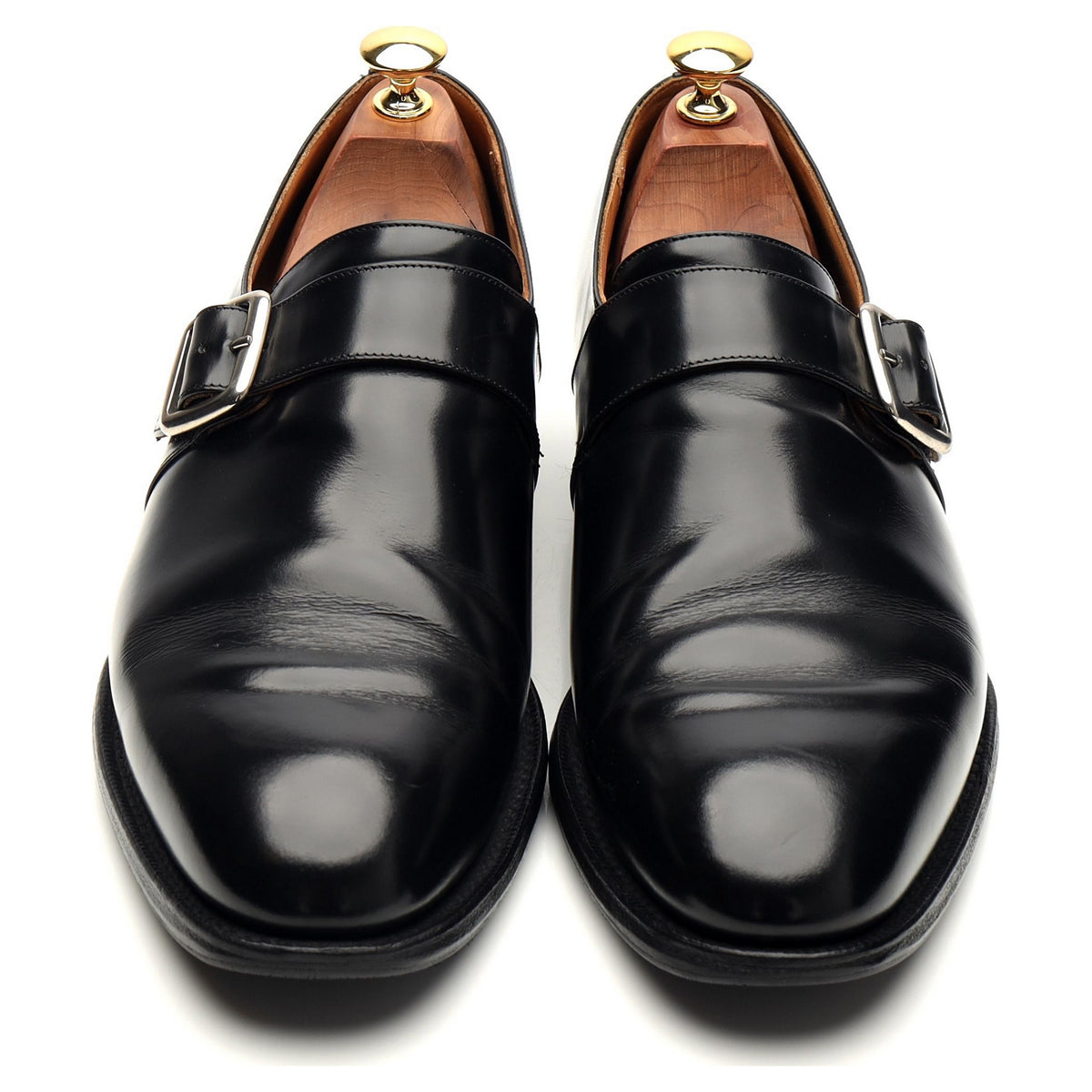 &#39;Westbury&#39; Black Leather Monk Strap UK 9 G