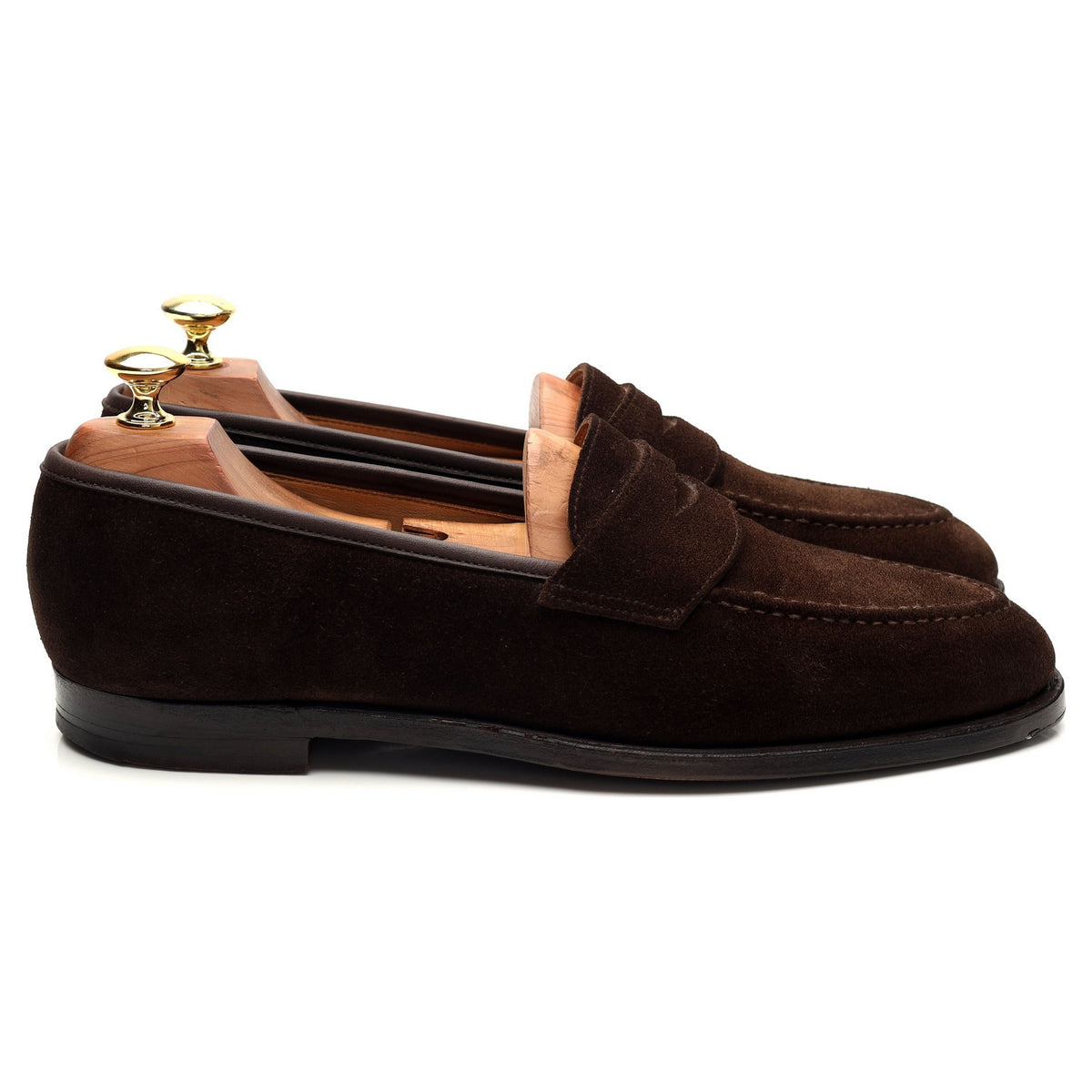 &#39;Bradley&#39; Dark Brown Suede Loafer UK 7.5 E