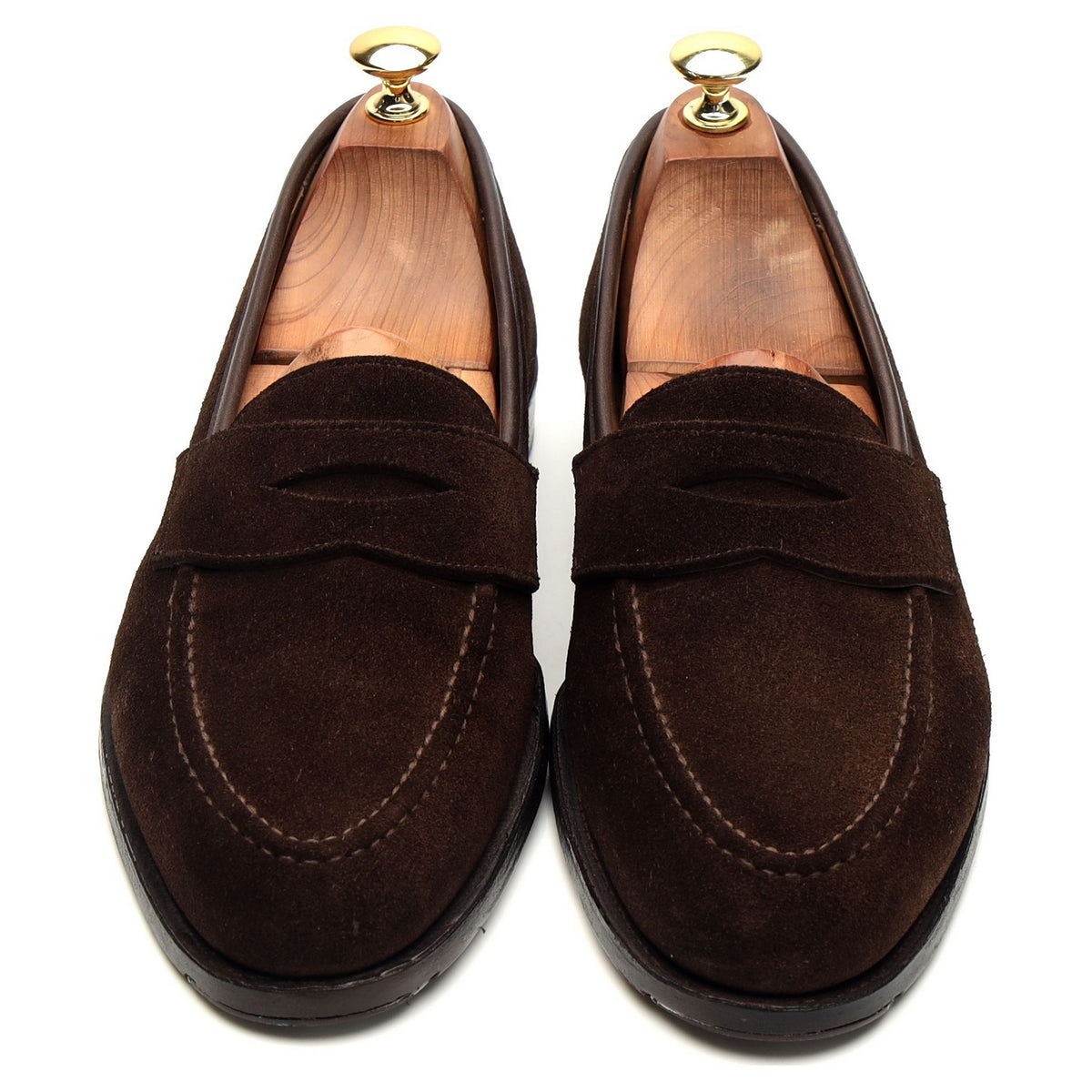 &#39;Bradley&#39; Dark Brown Suede Loafer UK 7.5 E