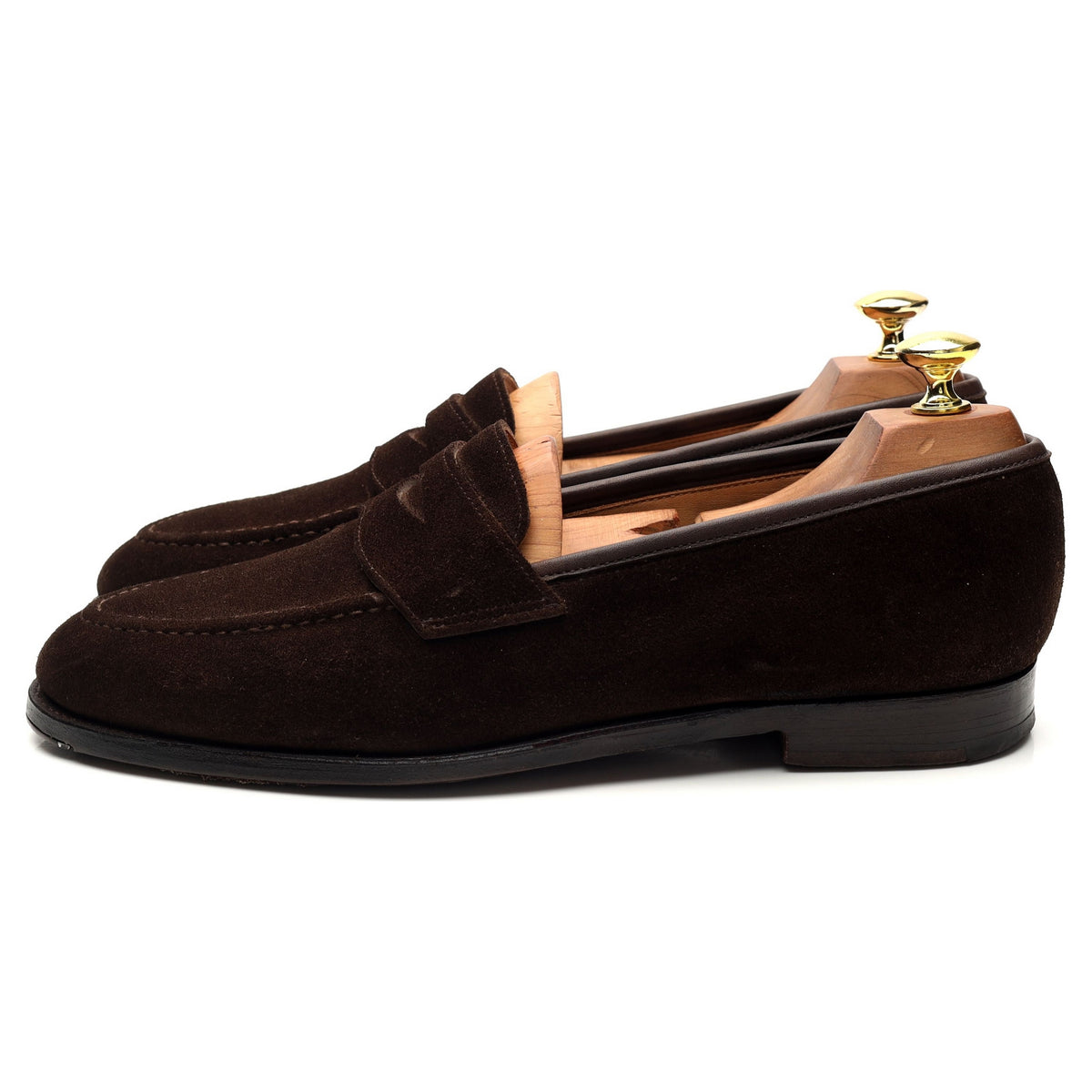 &#39;Bradley&#39; Dark Brown Suede Loafer UK 7.5 E