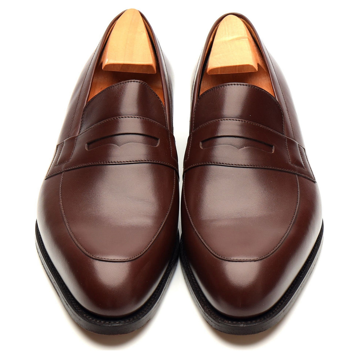 Brown Leather Loafers 8 D UK 8.5