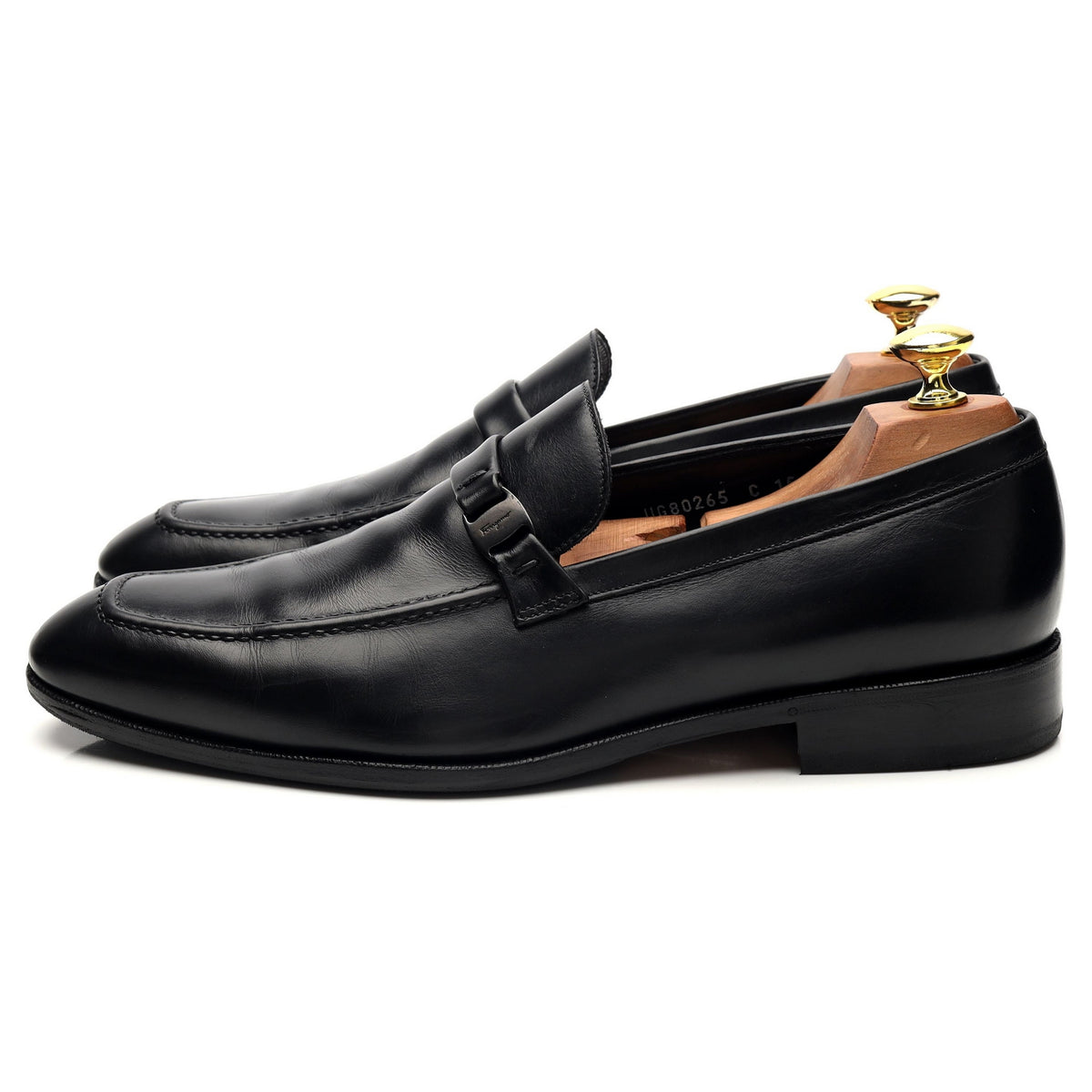 Black Leather Loafer UK 8