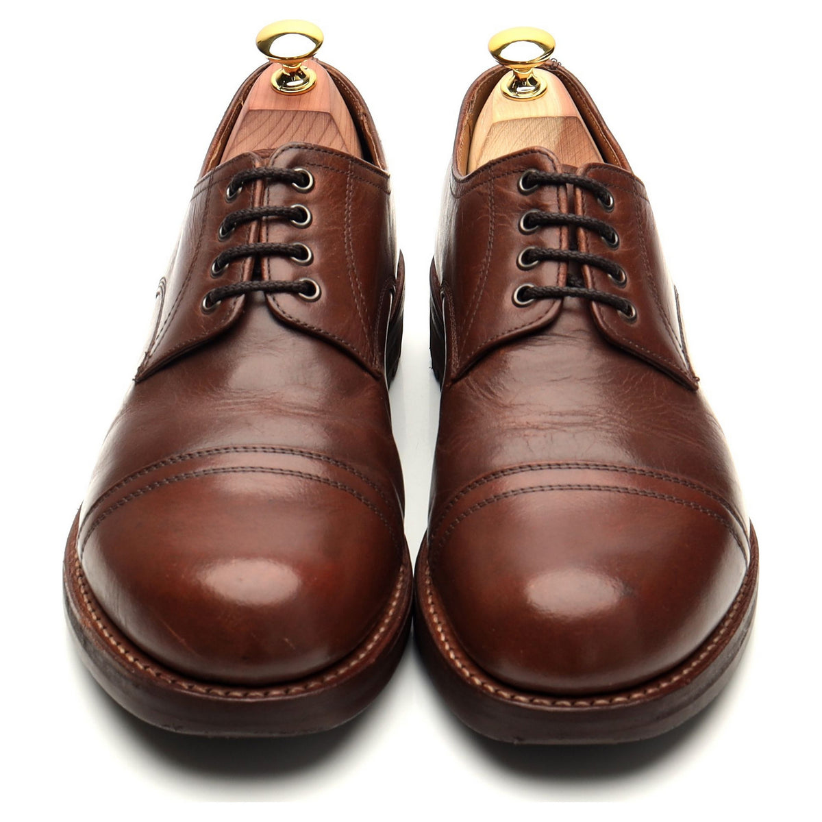 &#39;Rhys&#39; Brown Leather Derby UK 7 F