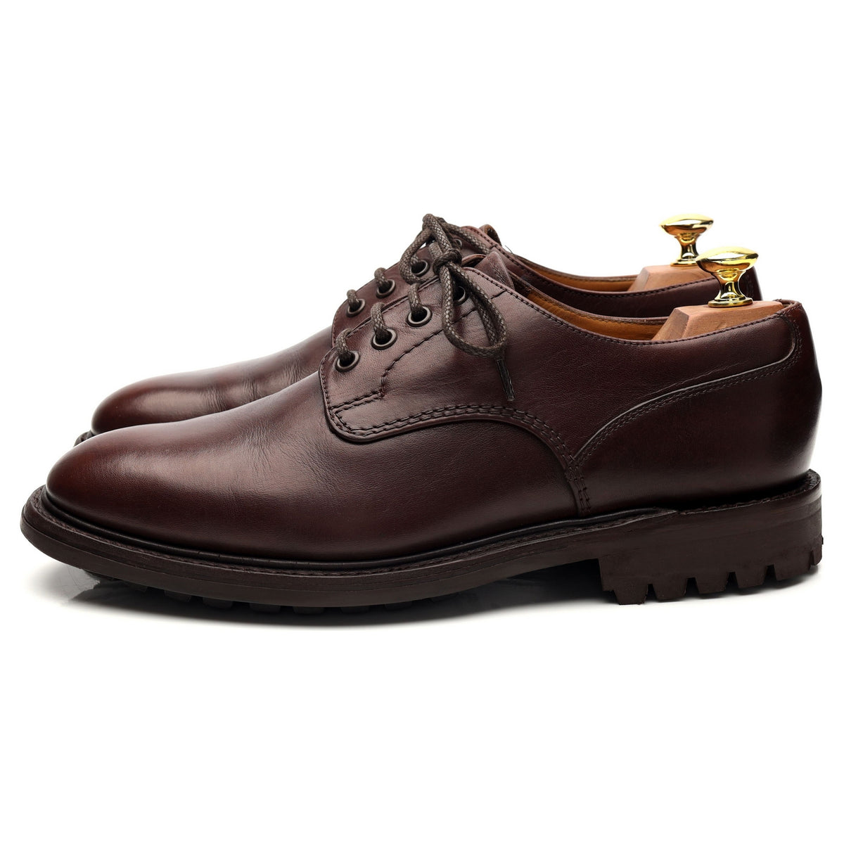 &#39;Epsom II&#39; Brown Leather Derby UK 8 F