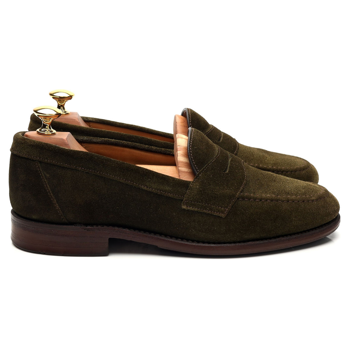 &#39;Eton&#39; Green Suede Loafer UK 6.5 F