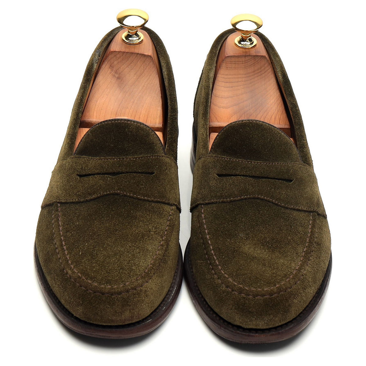 &#39;Eton&#39; Green Suede Loafer UK 6.5 F