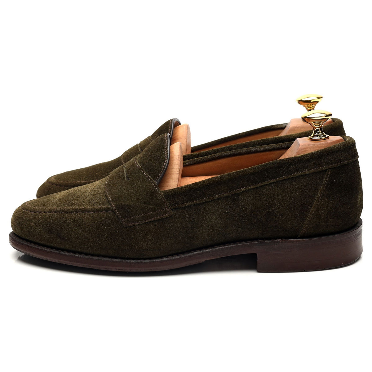 &#39;Eton&#39; Green Suede Loafer UK 6.5 F