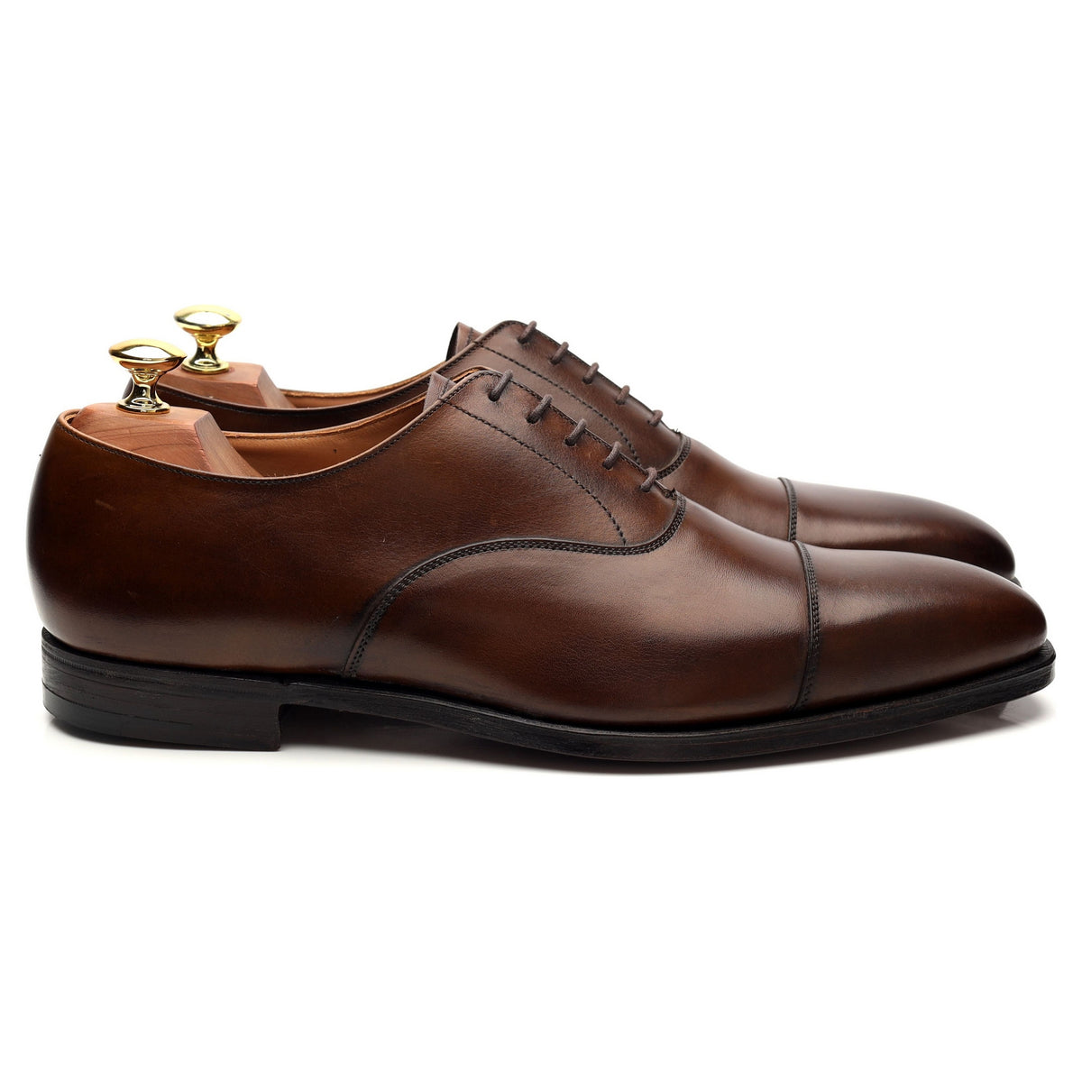 &#39;Hallam&#39; Dark Brown Leather Oxford UK 9 E