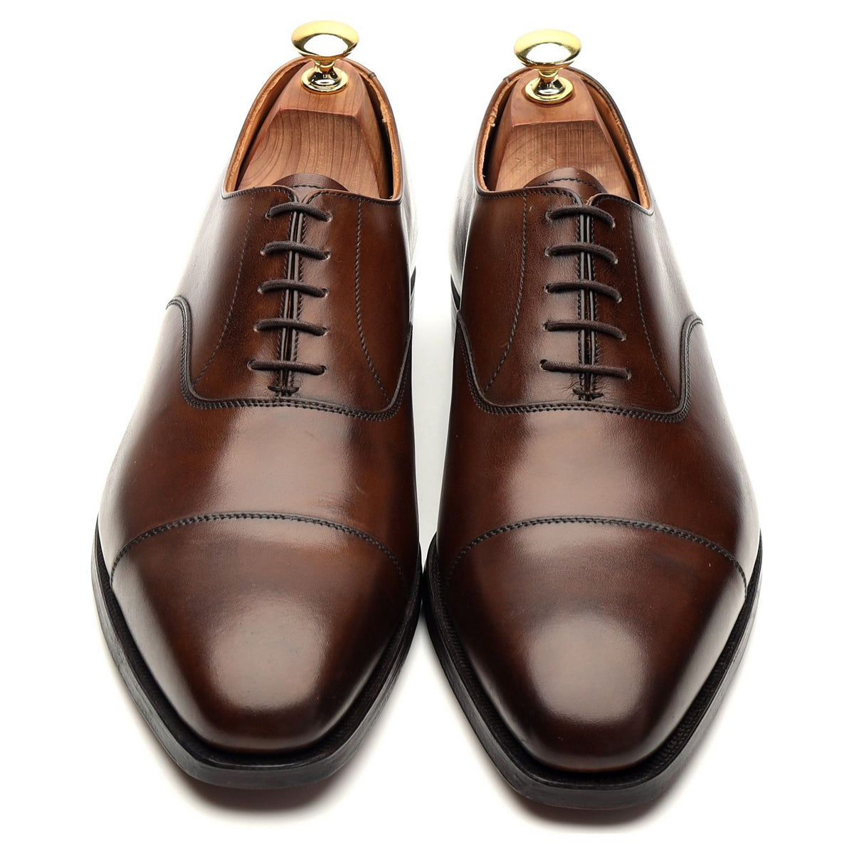 &#39;Hallam&#39; Dark Brown Leather Oxford UK 9 E