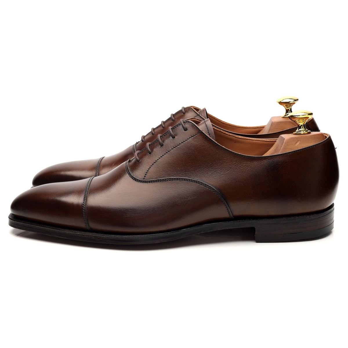 &#39;Hallam&#39; Dark Brown Leather Oxford UK 9 E