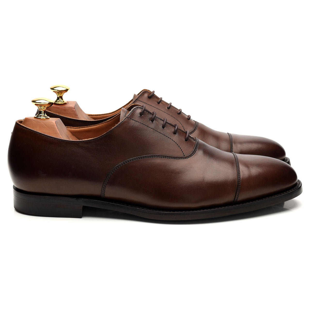 &#39;Connaught 2&#39; Dark Brown Leather Oxford UK 9 E