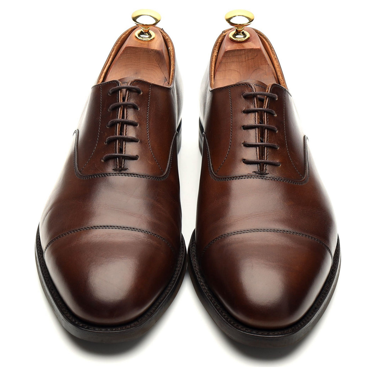 &#39;Connaught 2&#39; Dark Brown Leather Oxford UK 9 E