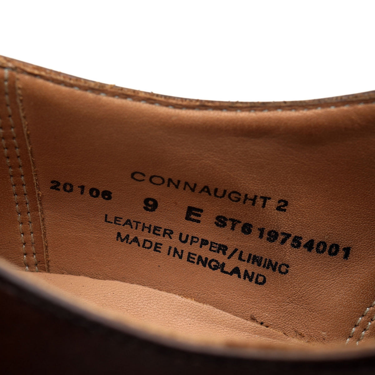 &#39;Connaught 2&#39; Dark Brown Leather Oxford UK 9 E