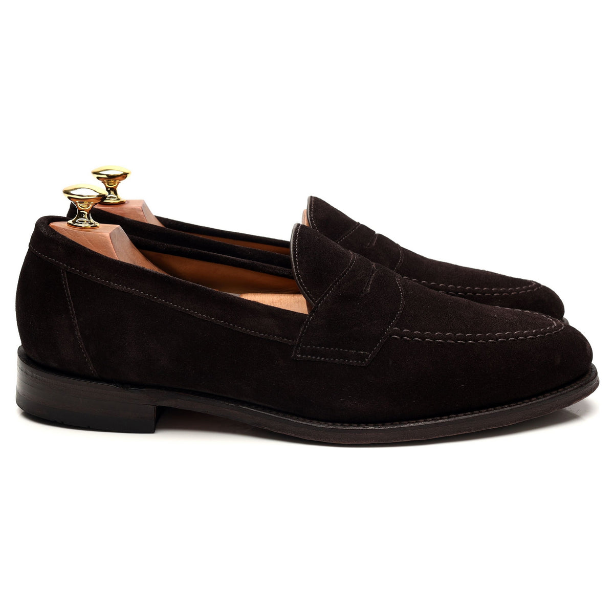 &#39;Imperial&#39; Dark Brown Suede Loafer UK 9.5 F