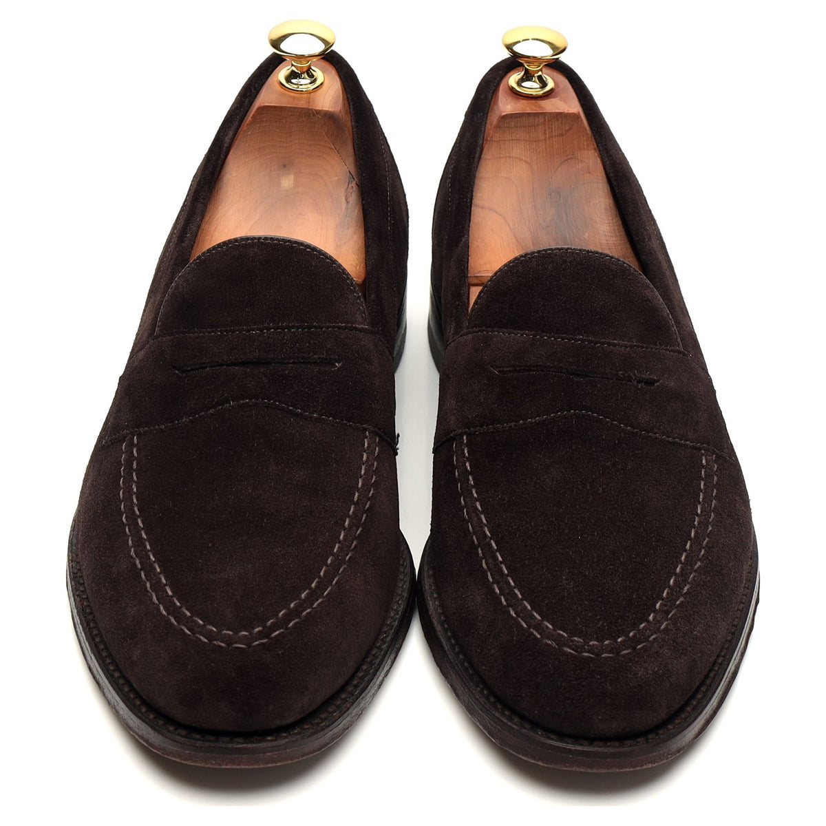 &#39;Imperial&#39; Dark Brown Suede Loafer UK 9.5 F