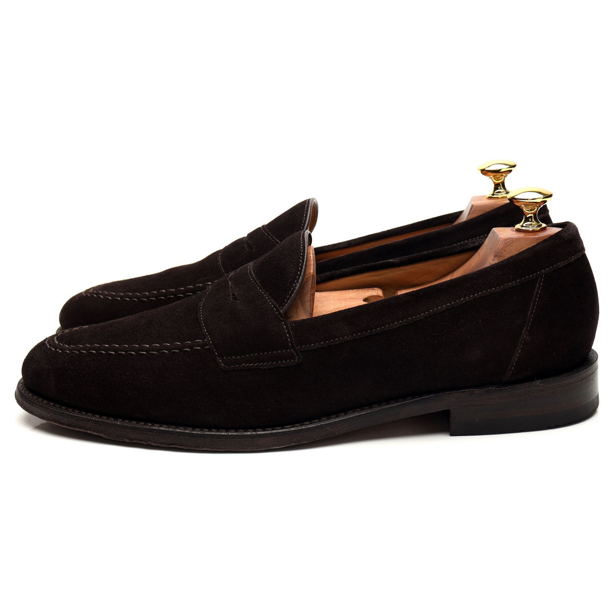 &#39;Imperial&#39; Dark Brown Suede Loafer UK 9.5 F