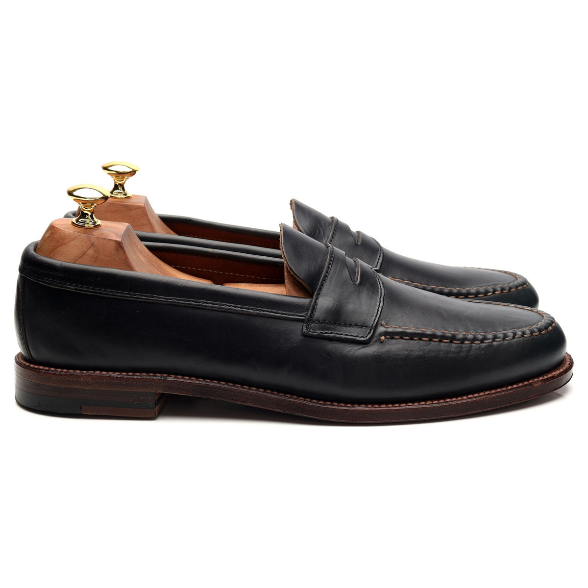 &#39;17835F&#39; Navy Blue Leather Loafer UK 9.5 US 10.5 D