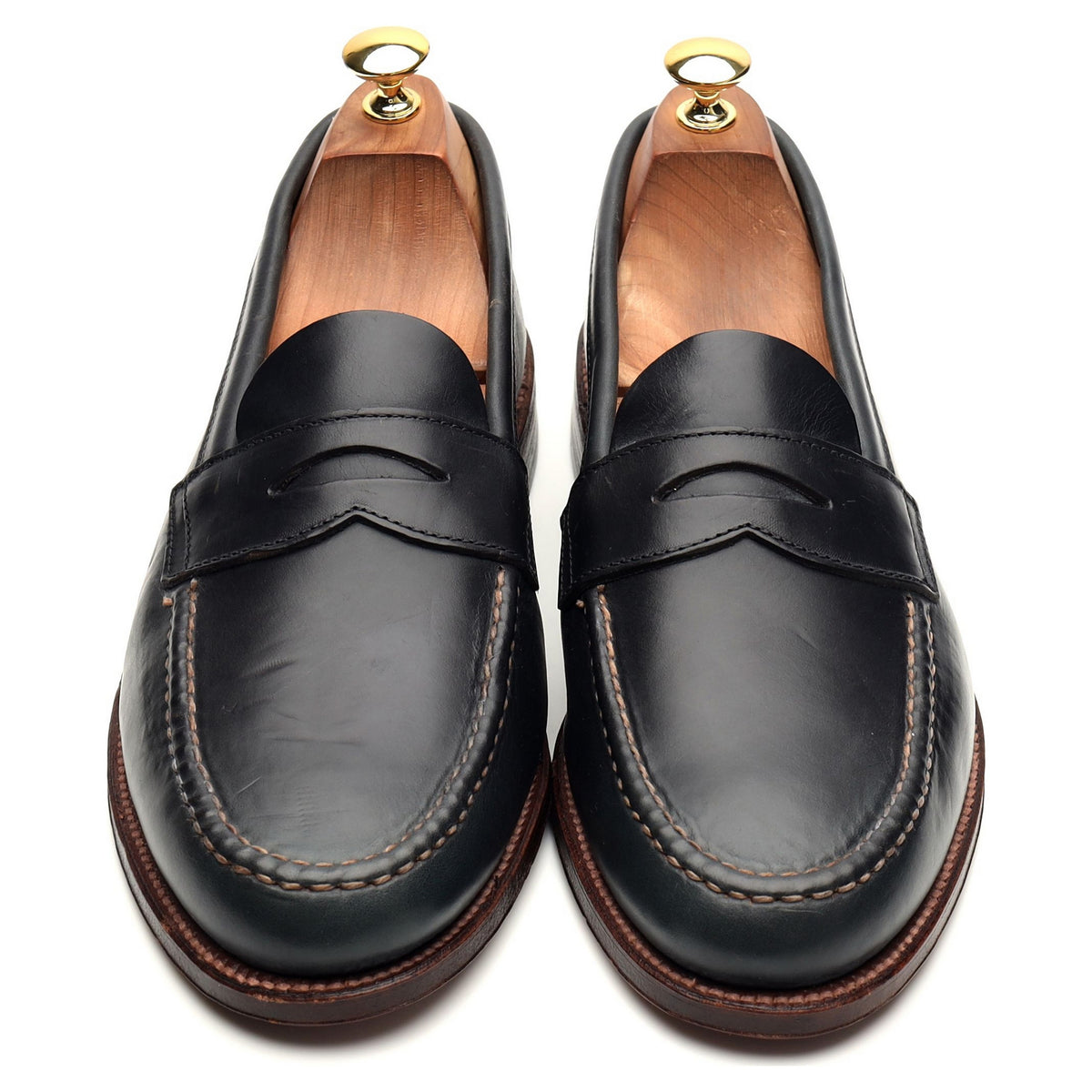 &#39;17835F&#39; Navy Blue Leather Loafer UK 9.5 US 10.5 D