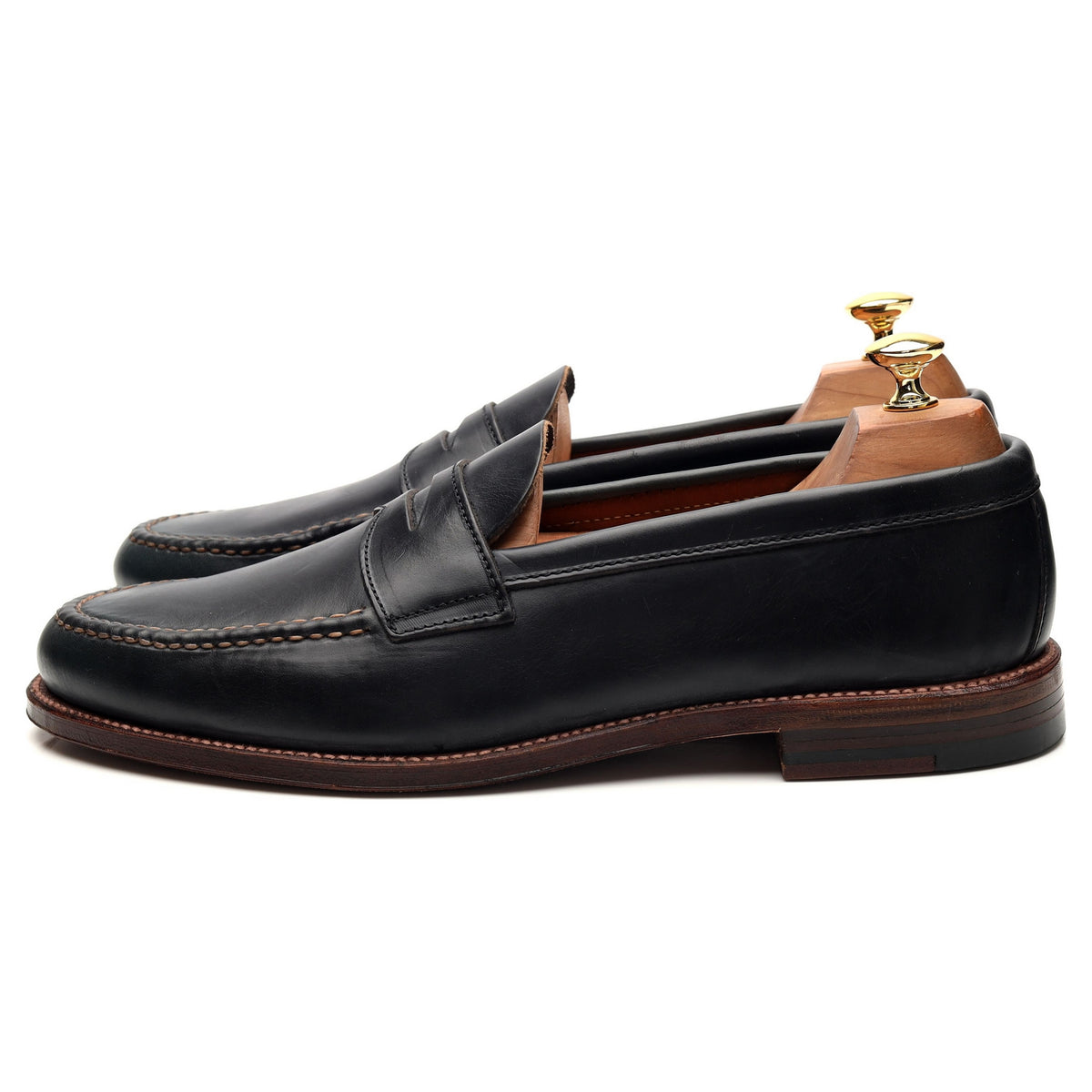 &#39;17835F&#39; Navy Blue Leather Loafer UK 9.5 US 10.5 D