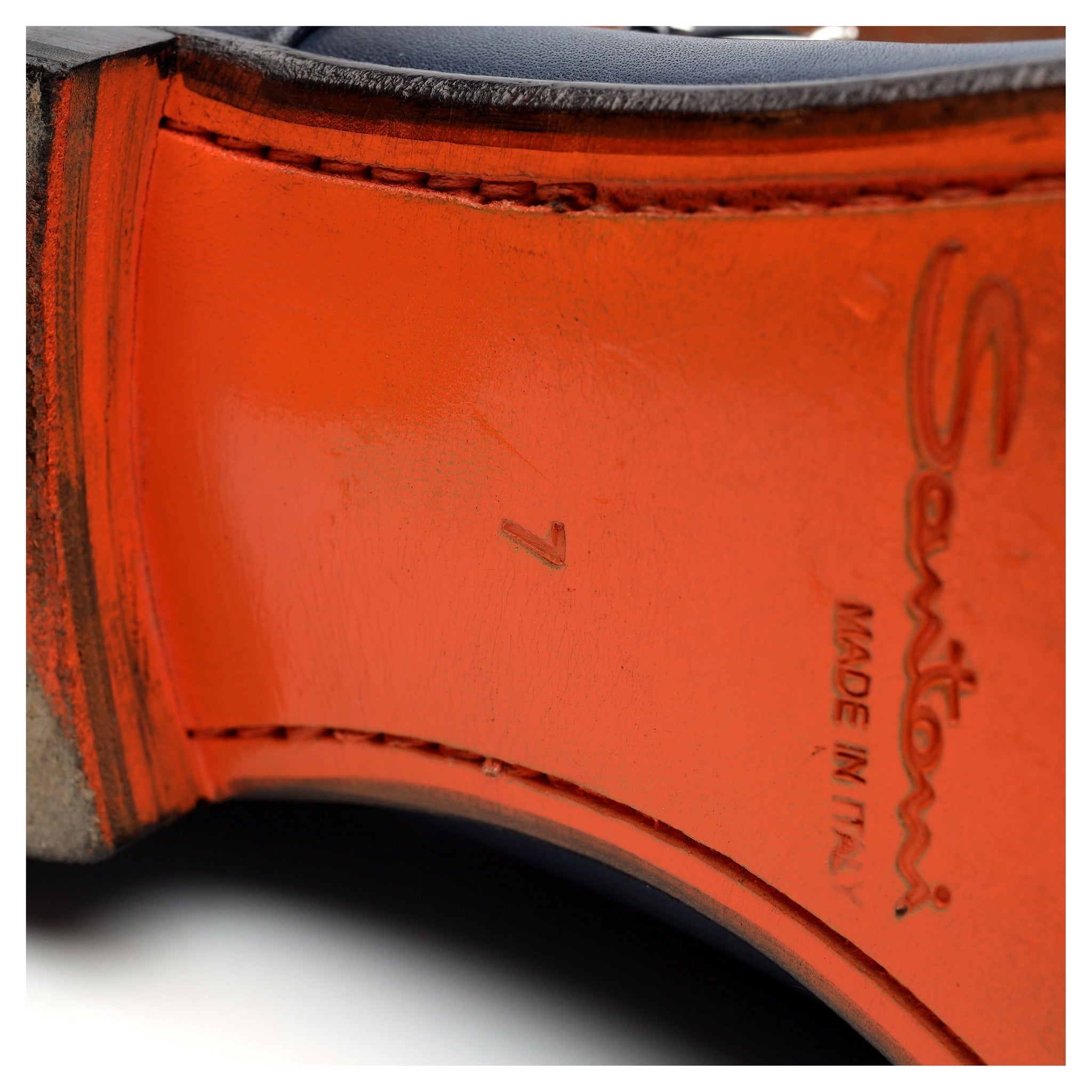 ネイビーブルーレザーダブルモンクストラップ UK 7 - Abbot's Shoes