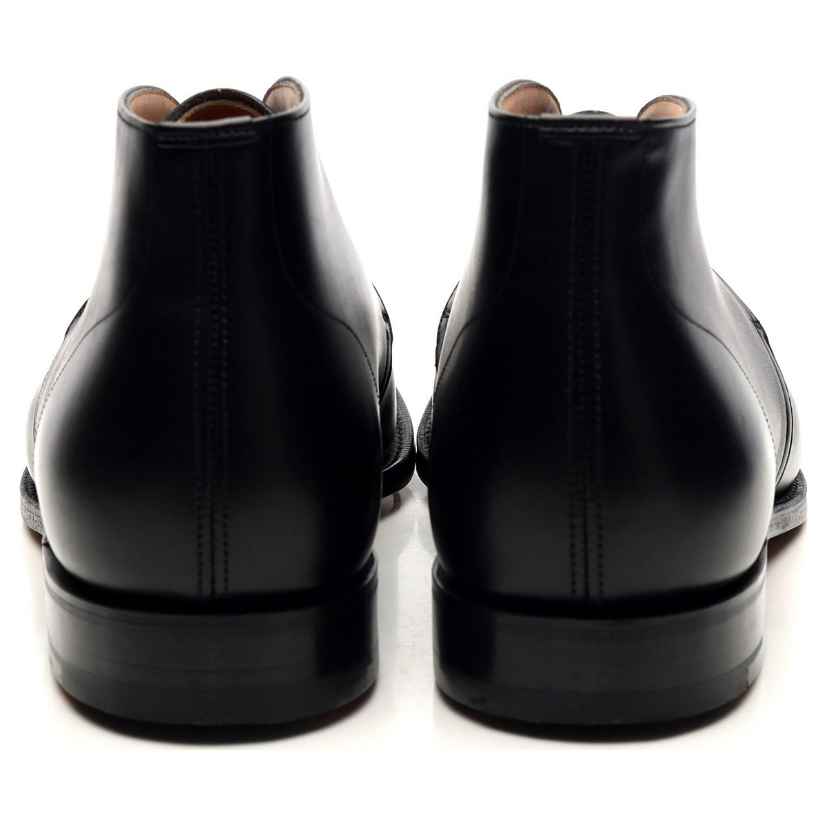 &#39;Amsterdam&#39; Black Leather Chukka Boots UK 9.5 F