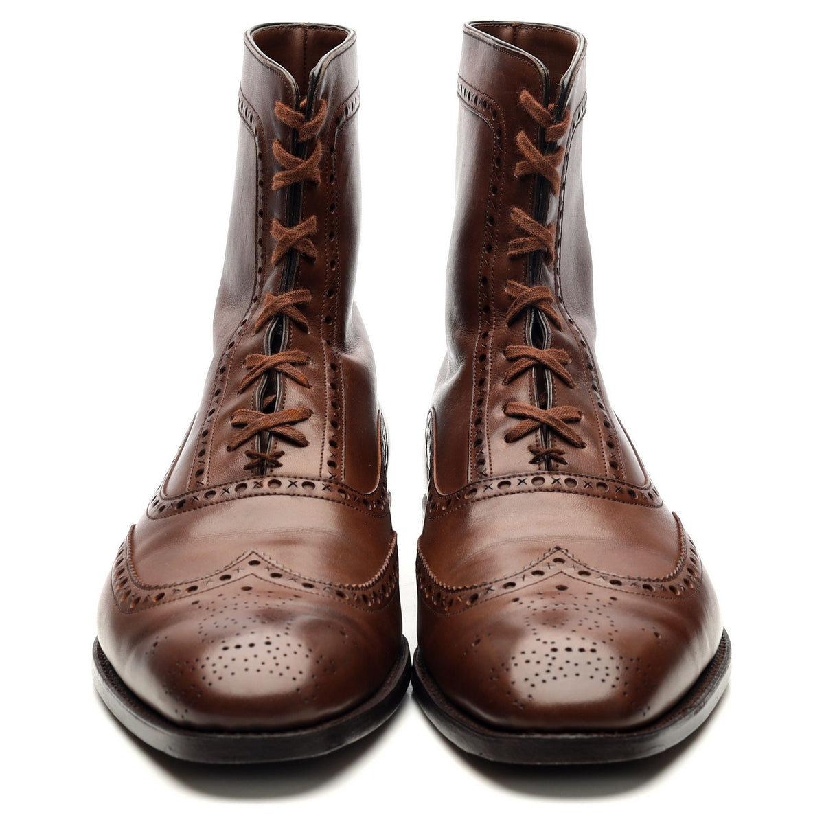 Brown Leather Boots UK 8 US 9