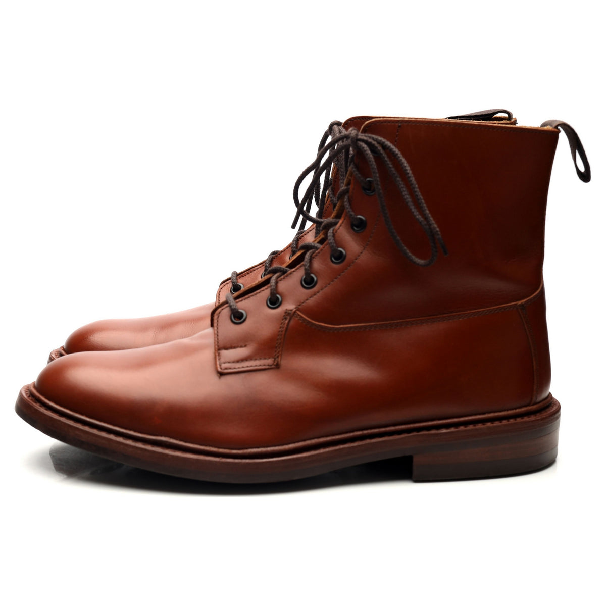 &#39;Burford&#39; Tan Brown Leather Boots UK 10.5